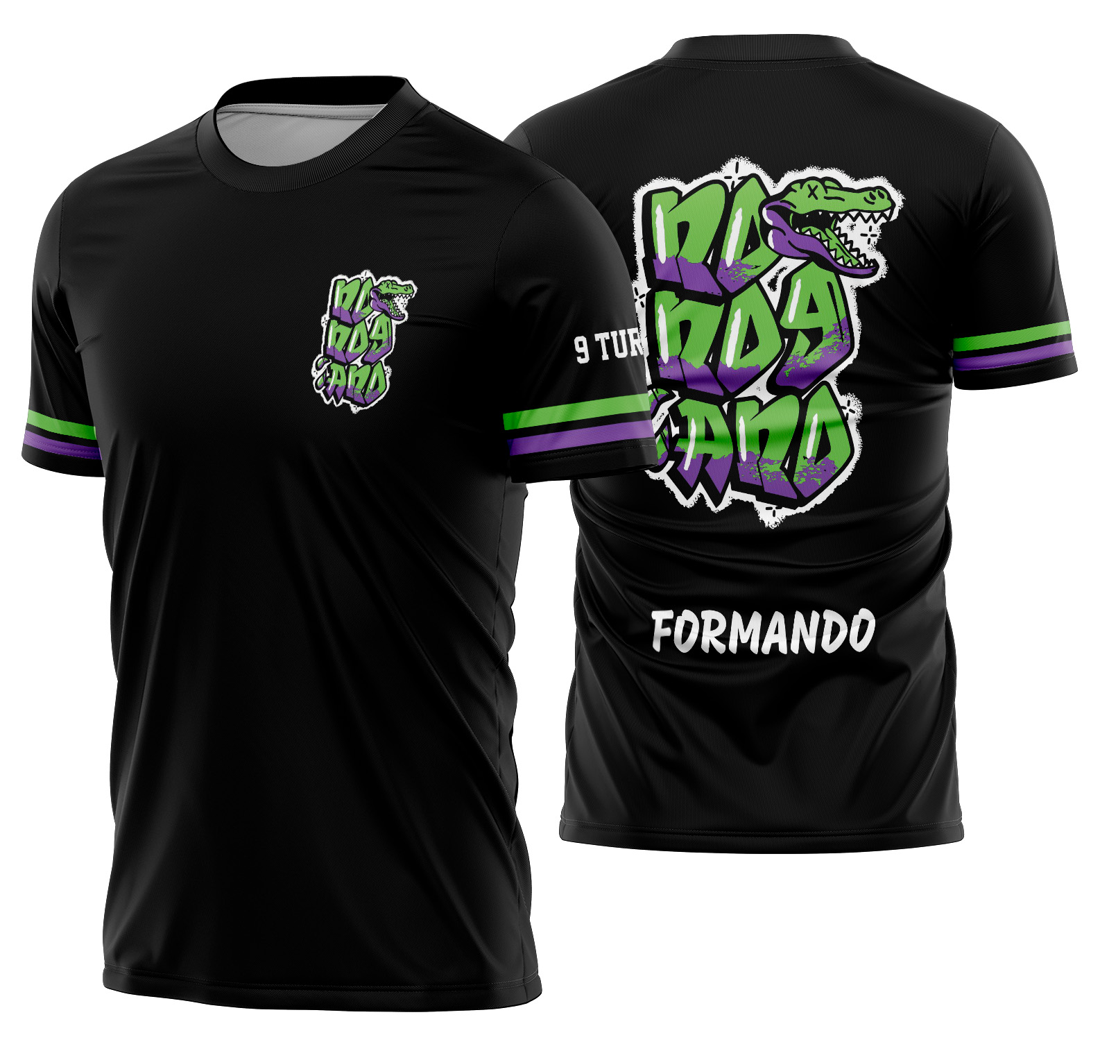 Arte vetor camisa Nono Ano Crocodilo Mod-185