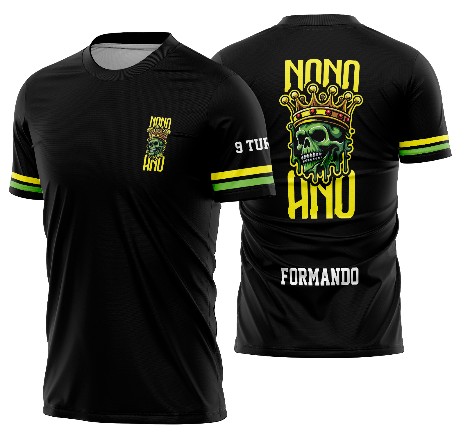 Arte vetor camisa Nono Ano Caveira Mod-191