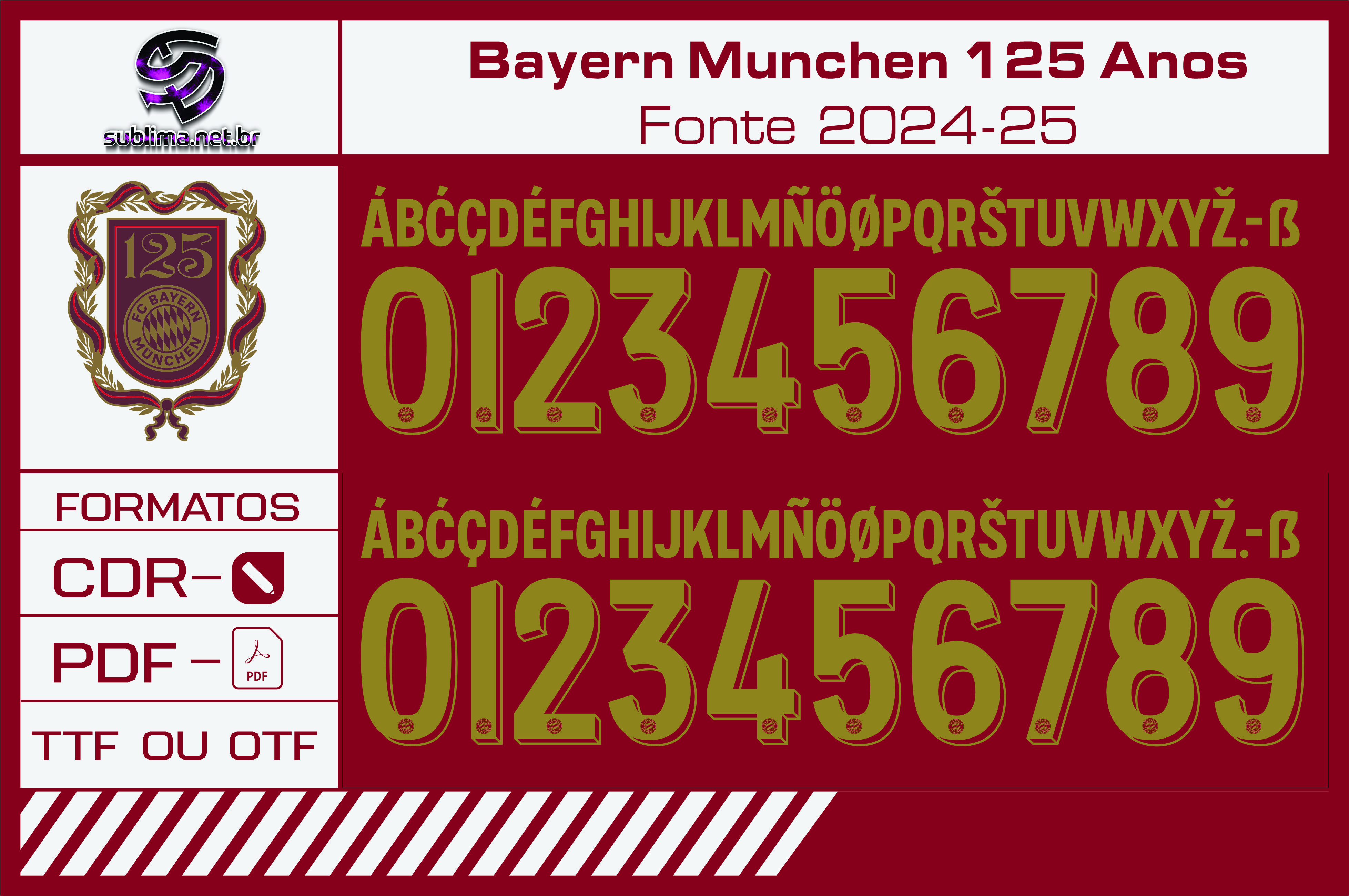 Fonte Bayern Munchen 125 Anos 2024 2025