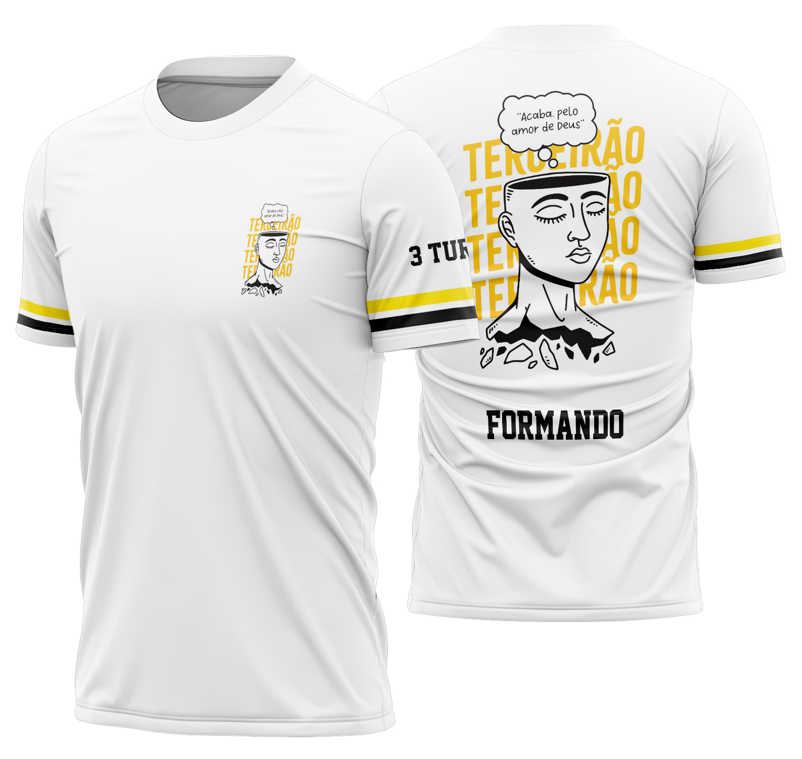 Arte vetor camisa Terceirão Frase Mod-234