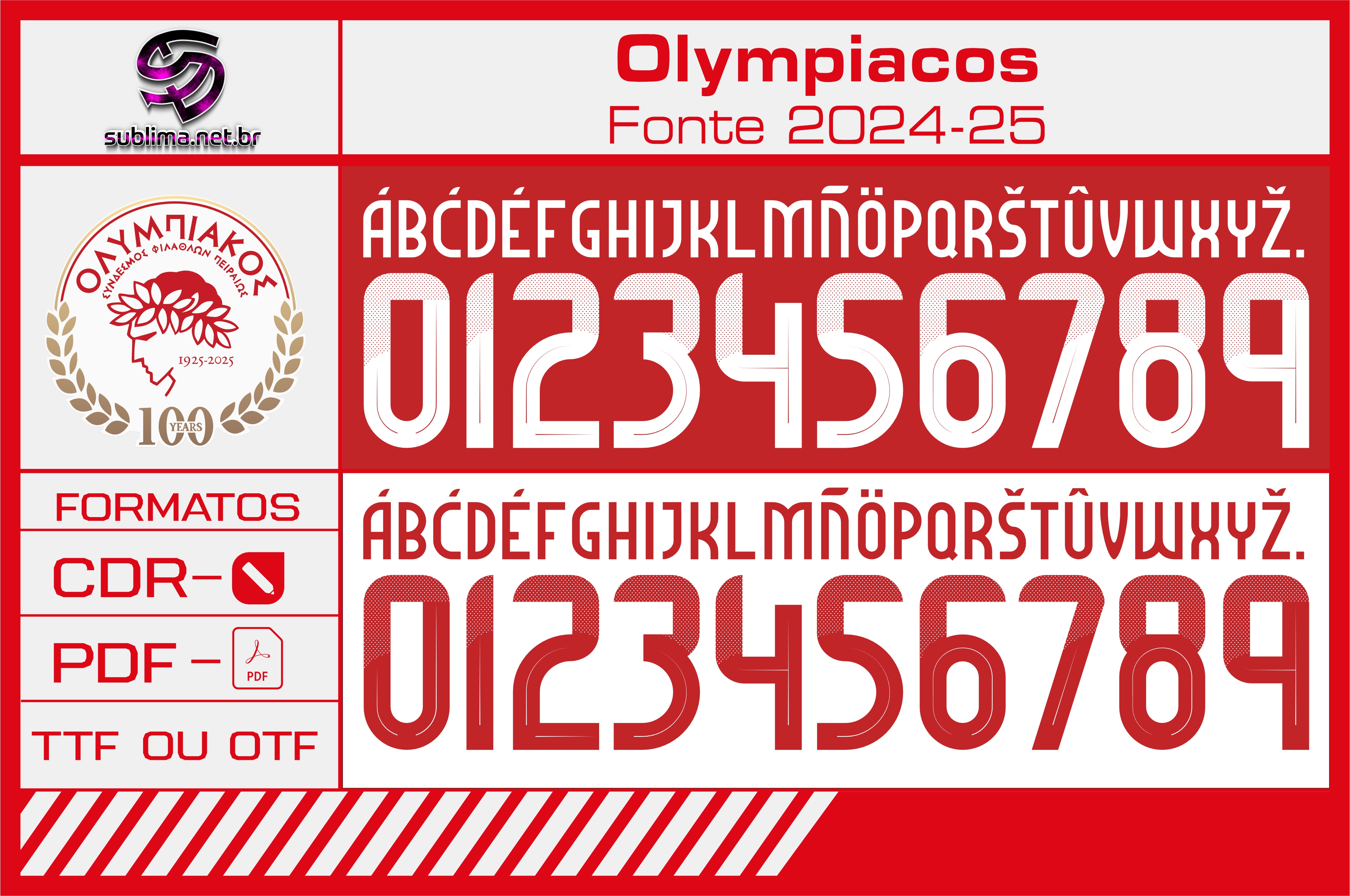 Arte vetor camisa Fonte Olympiacos 2024-2025