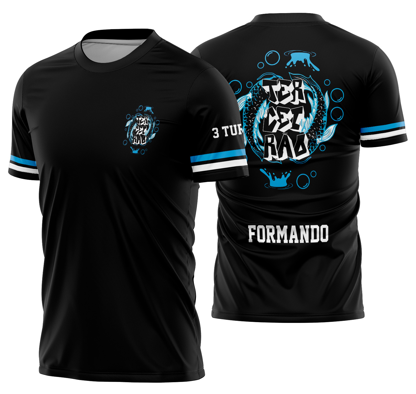 Arte vetor camisa Terceirão Peixe Mod-244