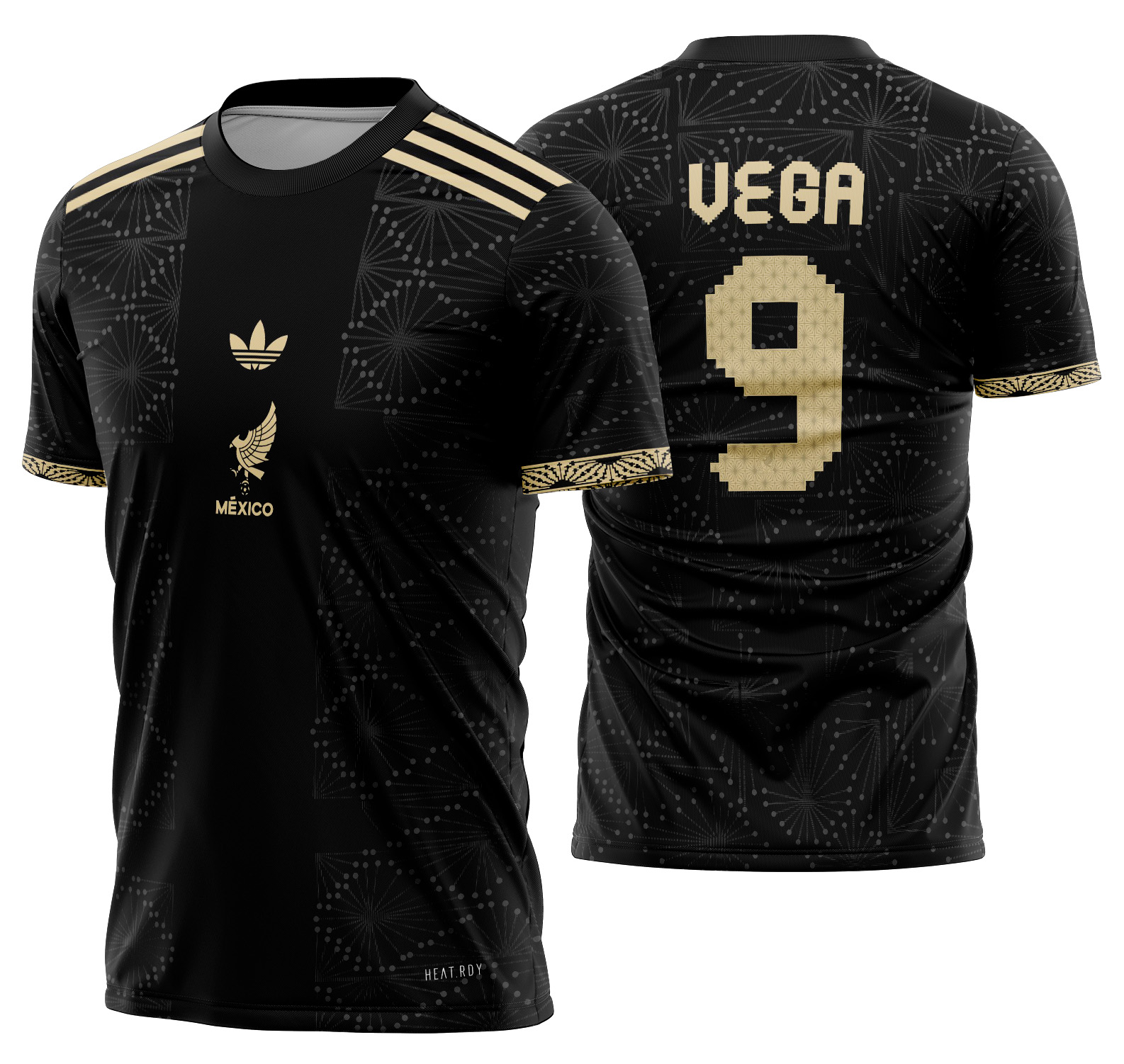 Arte vetor camisa Mexico Copa Oro 2025