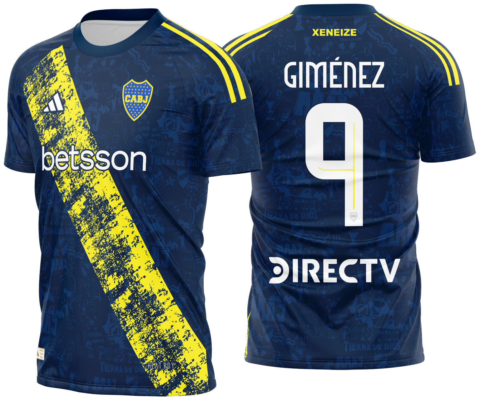 Arte Vetor Camisa Boca Juniors Concept 2025