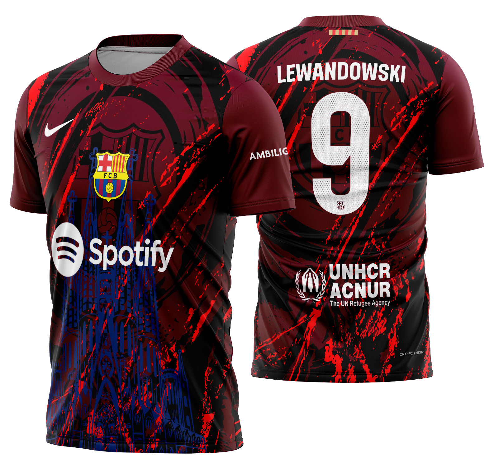 Arte vetor camisa Barcelona Concept 2025