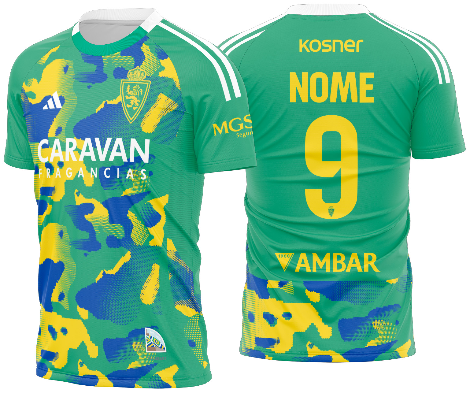 Arte vetor camisa Real Zaragoza Quarta 2024-2025