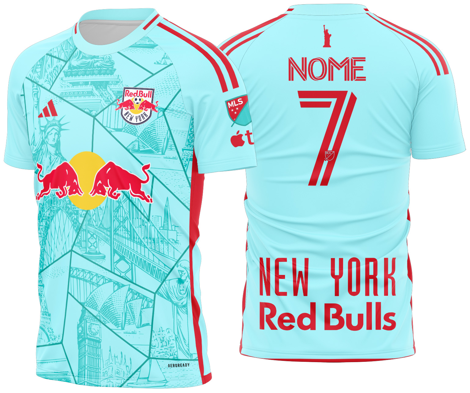 Arte vetor camisa New York RB Concept 2025