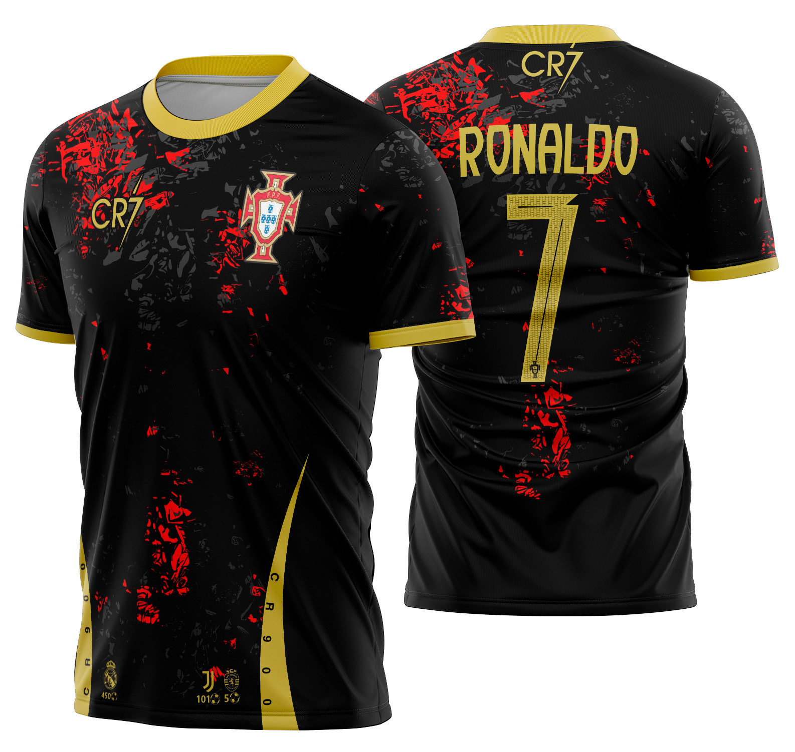 Arte vetor camisa Portugal CR7 Concept 2025