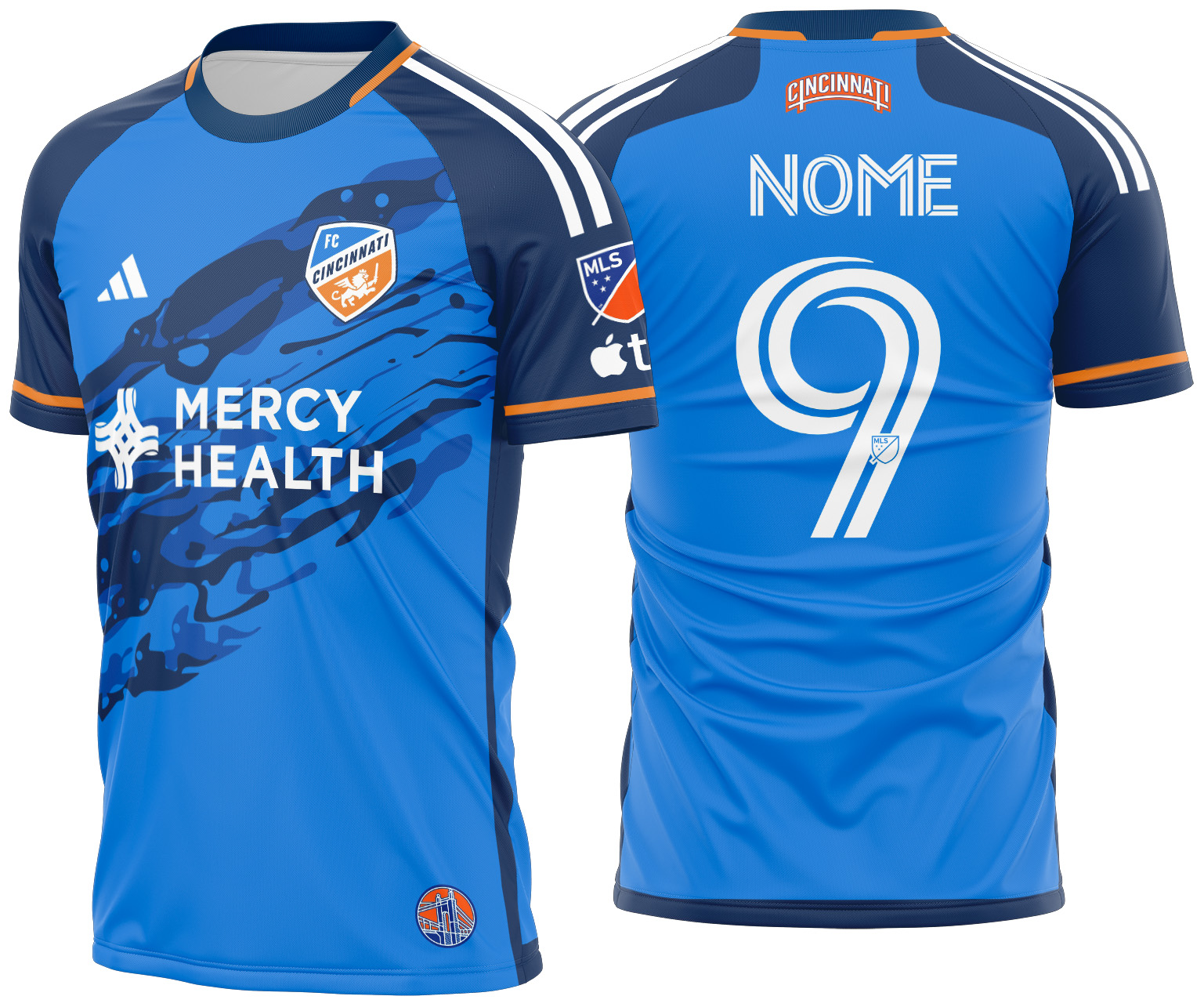 Arte vetor camisa FC Cincinnati Local 2024