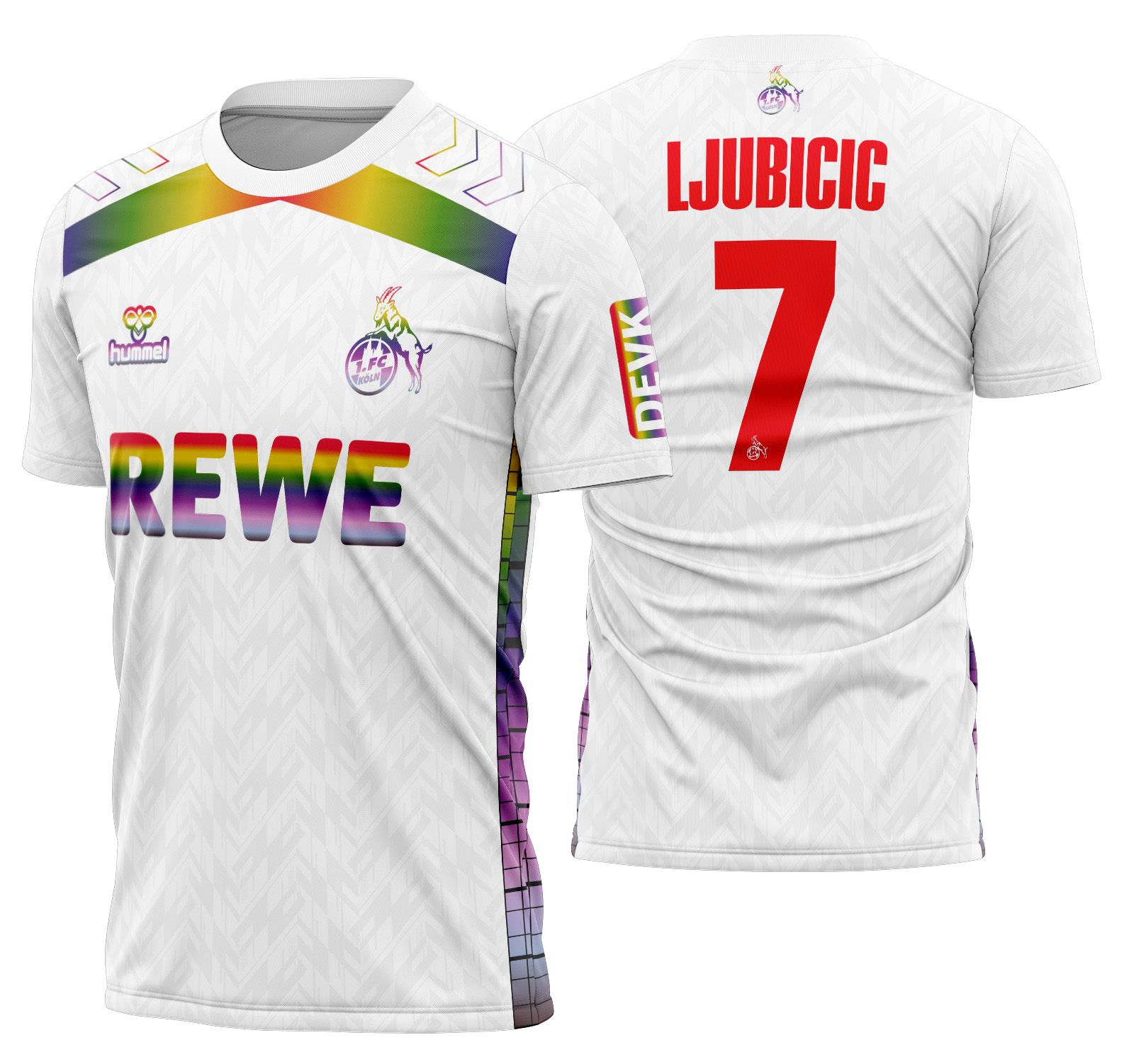 Arte vetor camisa 1. FC Köln Pride 2024-2025
