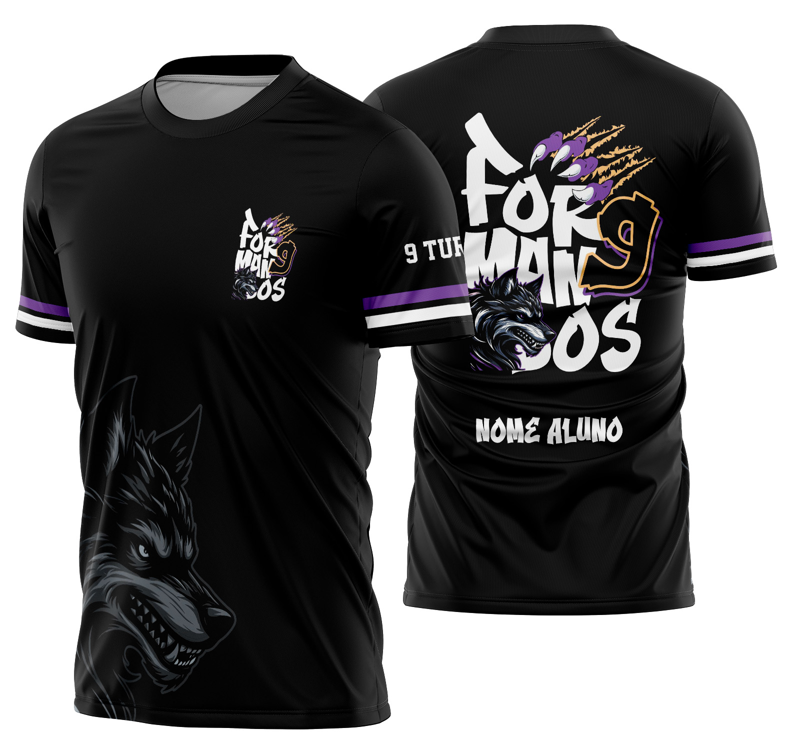 Arte vetor camisa Arte Vetor Camisa Formandos lobo Mod-260
