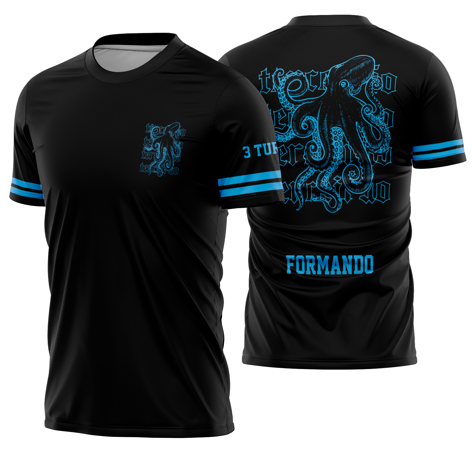 Arte vetor camisa Terceirão Polvo Mod-269