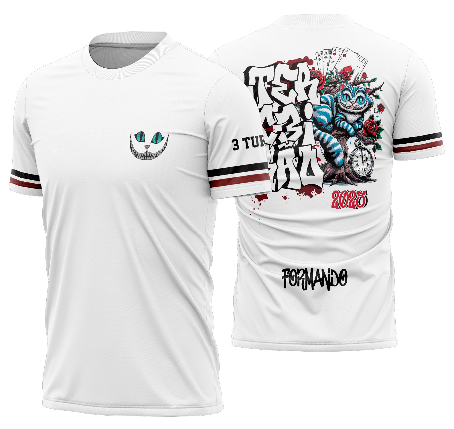 Arte vetor camisa Terceirão Alice no País das Maravilhas Mod-271