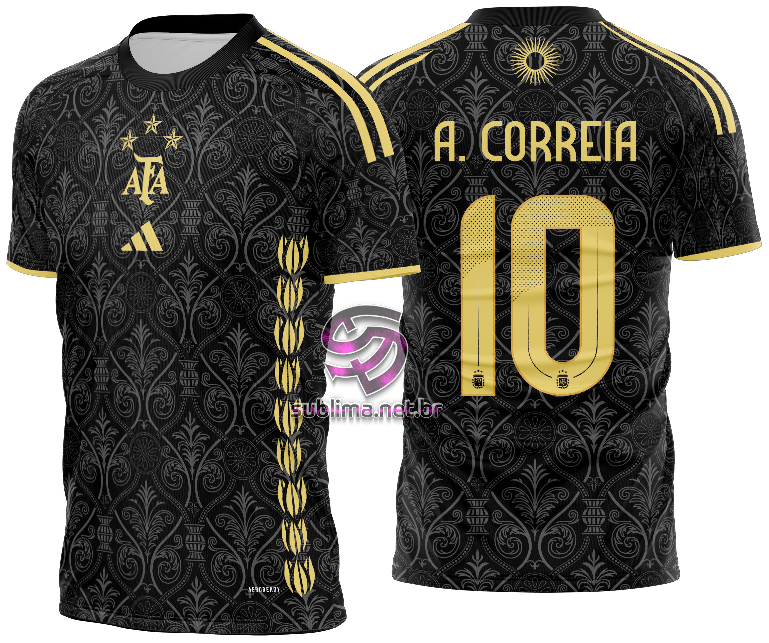 Arte Vetor Camisa Argentina Concept 2025