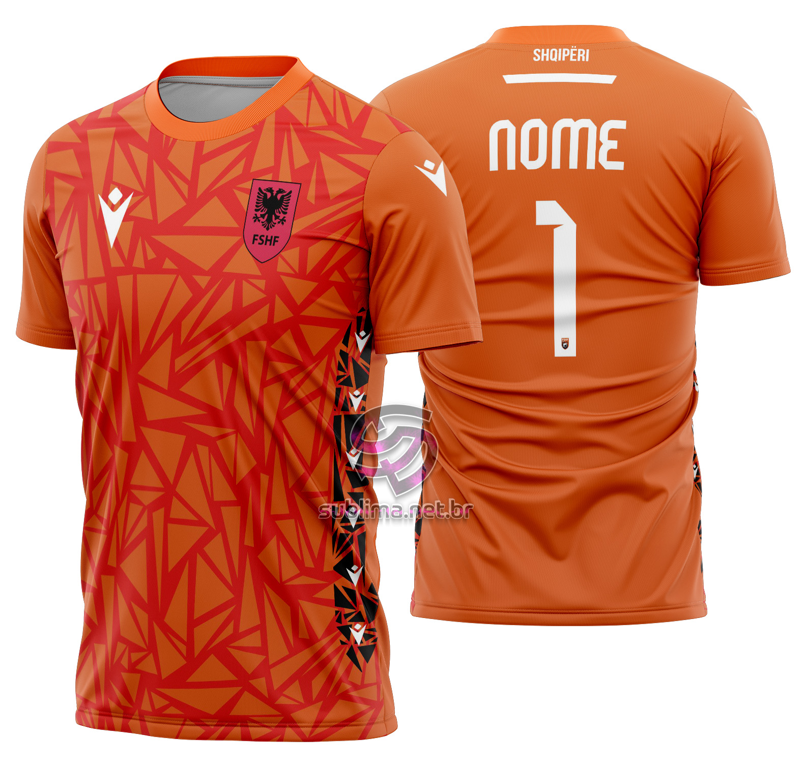 Arte Vetor Camisa Albania Goleiro 2025-2026