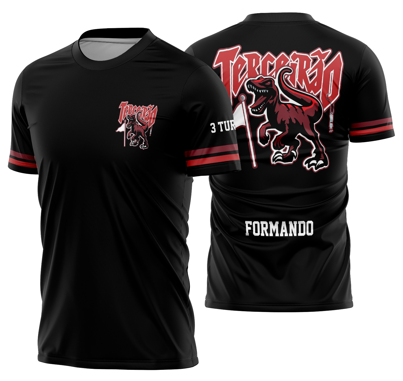 Arte Vetor Camisa Terceirão Dinossauro Mod-278