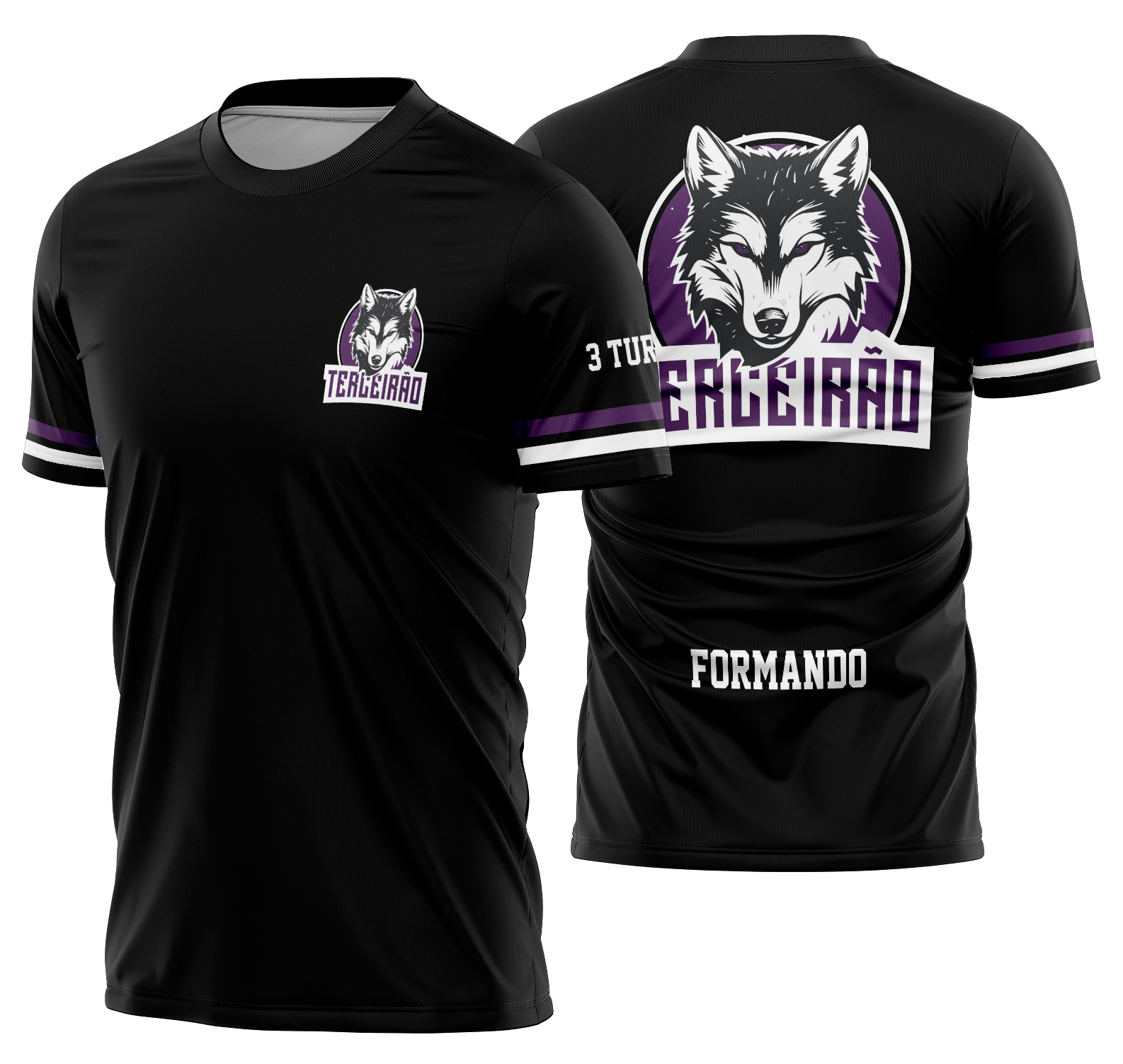 Arte Vetor Camisa Terceirão Lobo Mod-282