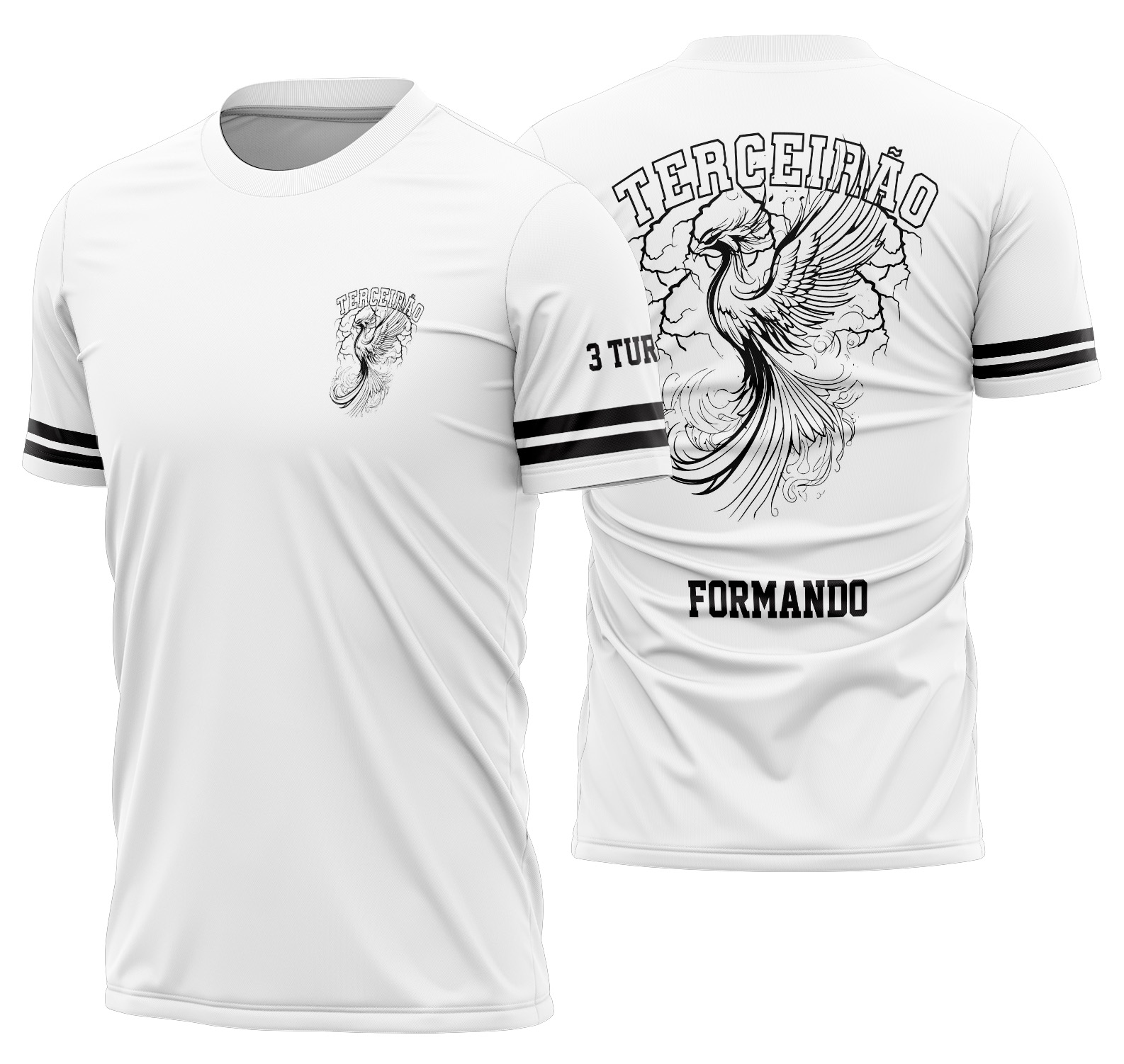 Arte vetor camisa Arte Vetor Camisa Terceirão Fênix Mod-289