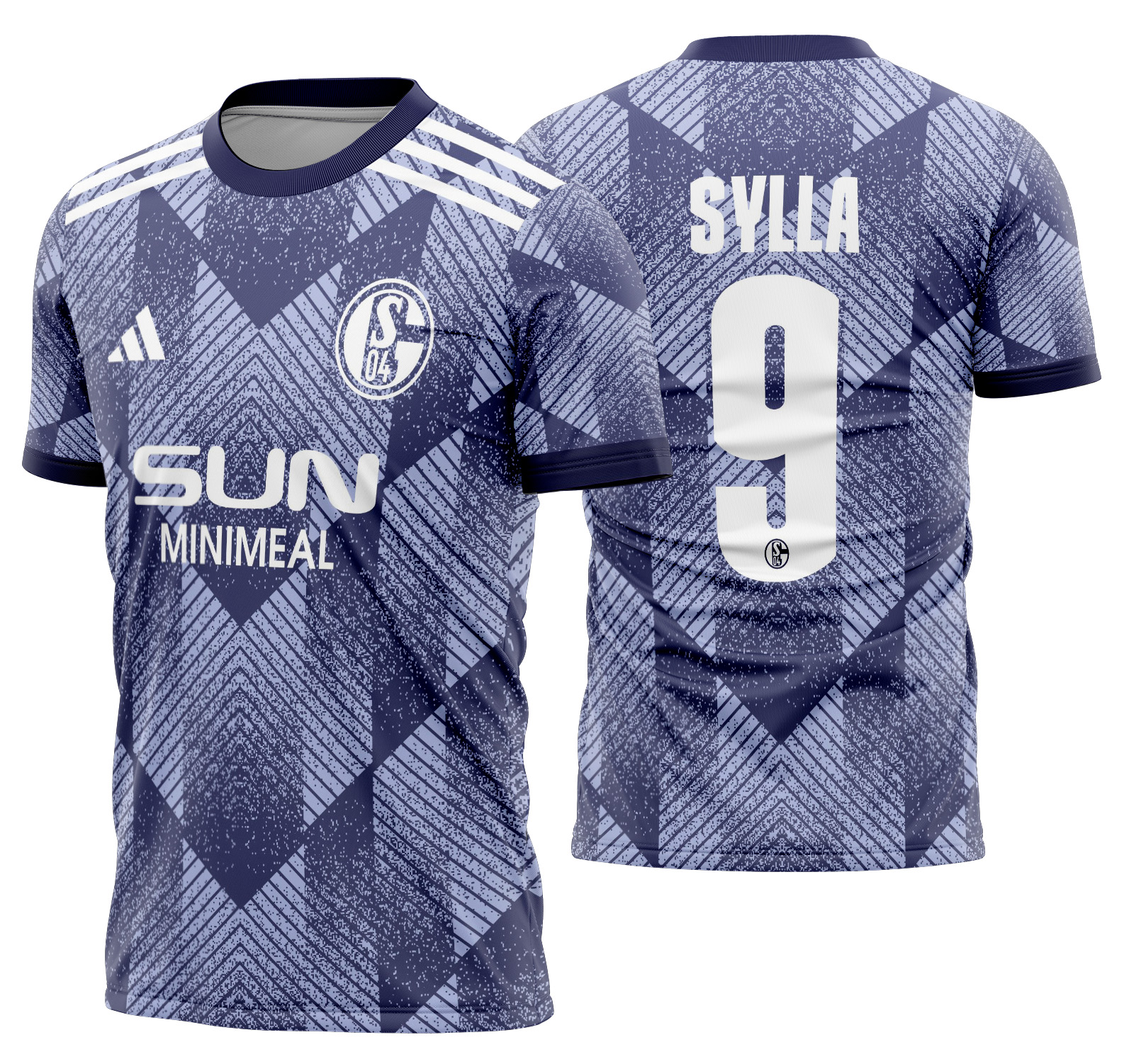 Arte Vetor Camisa Schalke 04 Alternativa 2024-2025