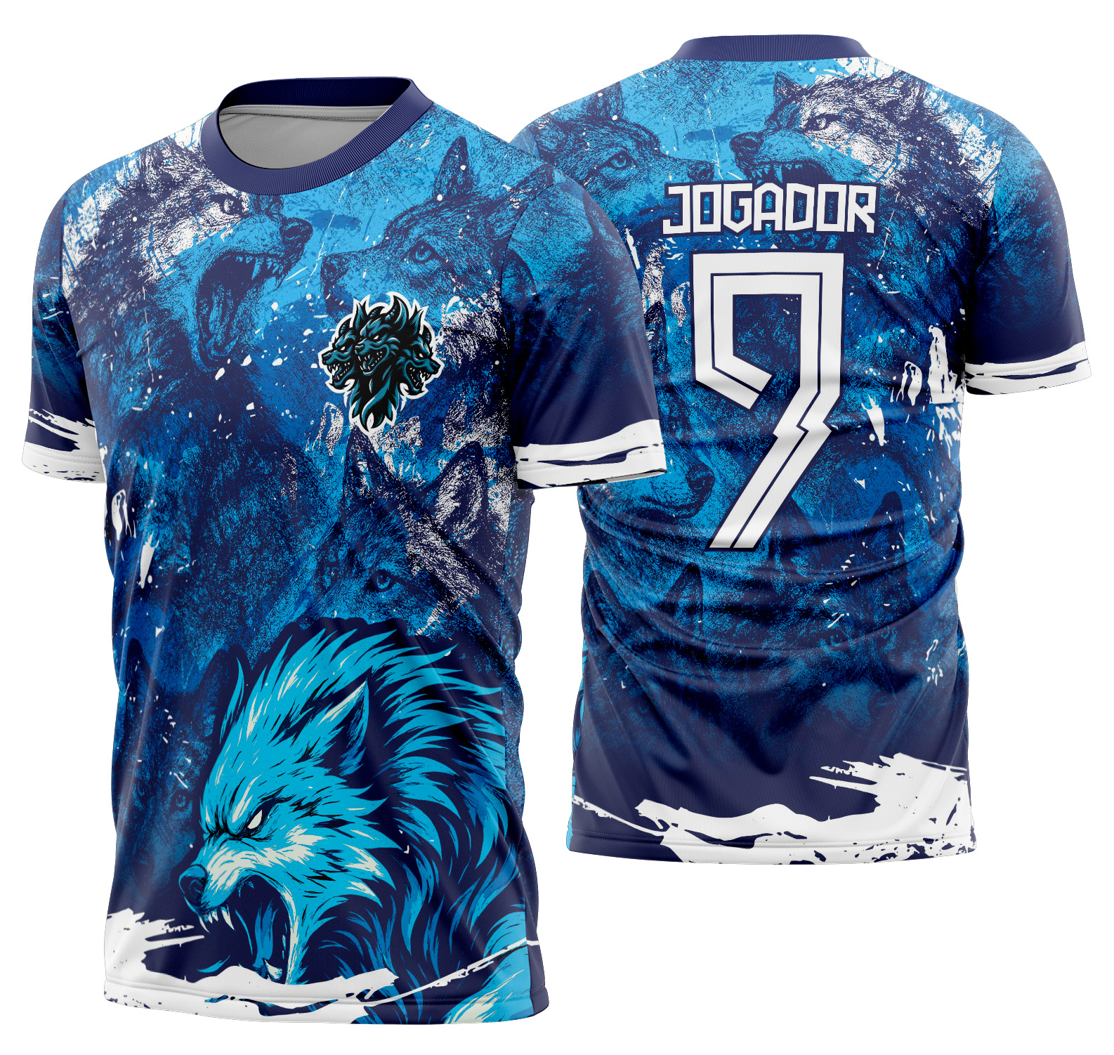 Arte vetor camisa Interclasse Lobo Mod-627