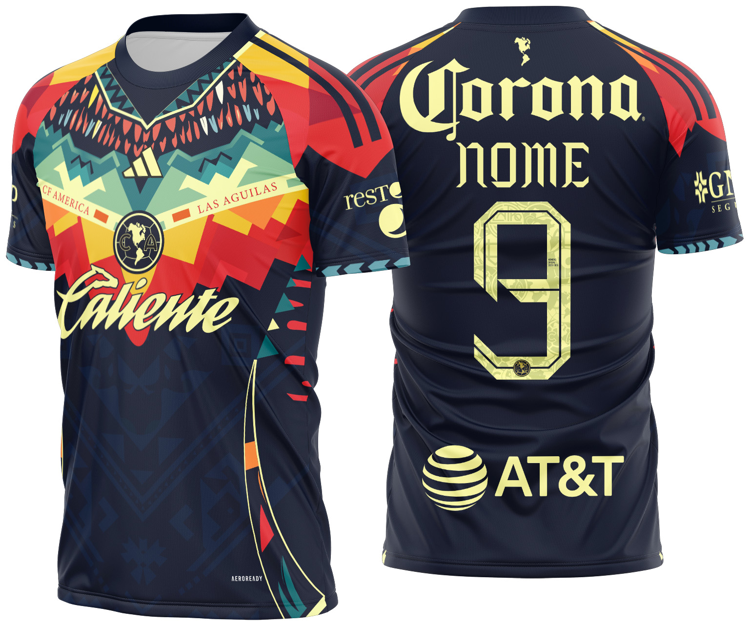 Arte Vetor Camisa America Concept 2025-26