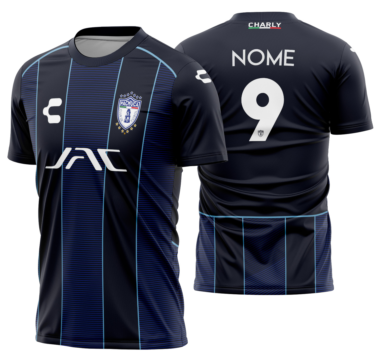 Arte Vetor Camisa Pachuca Visita 2025