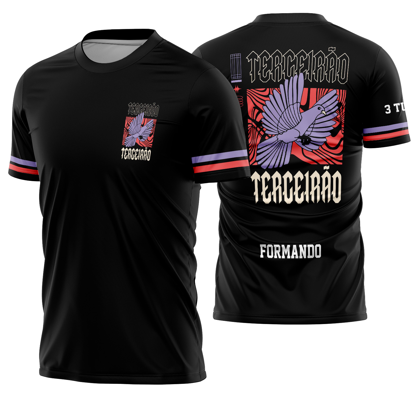 Arte Vetor Camisa Terceirão Pássaro Mod-296