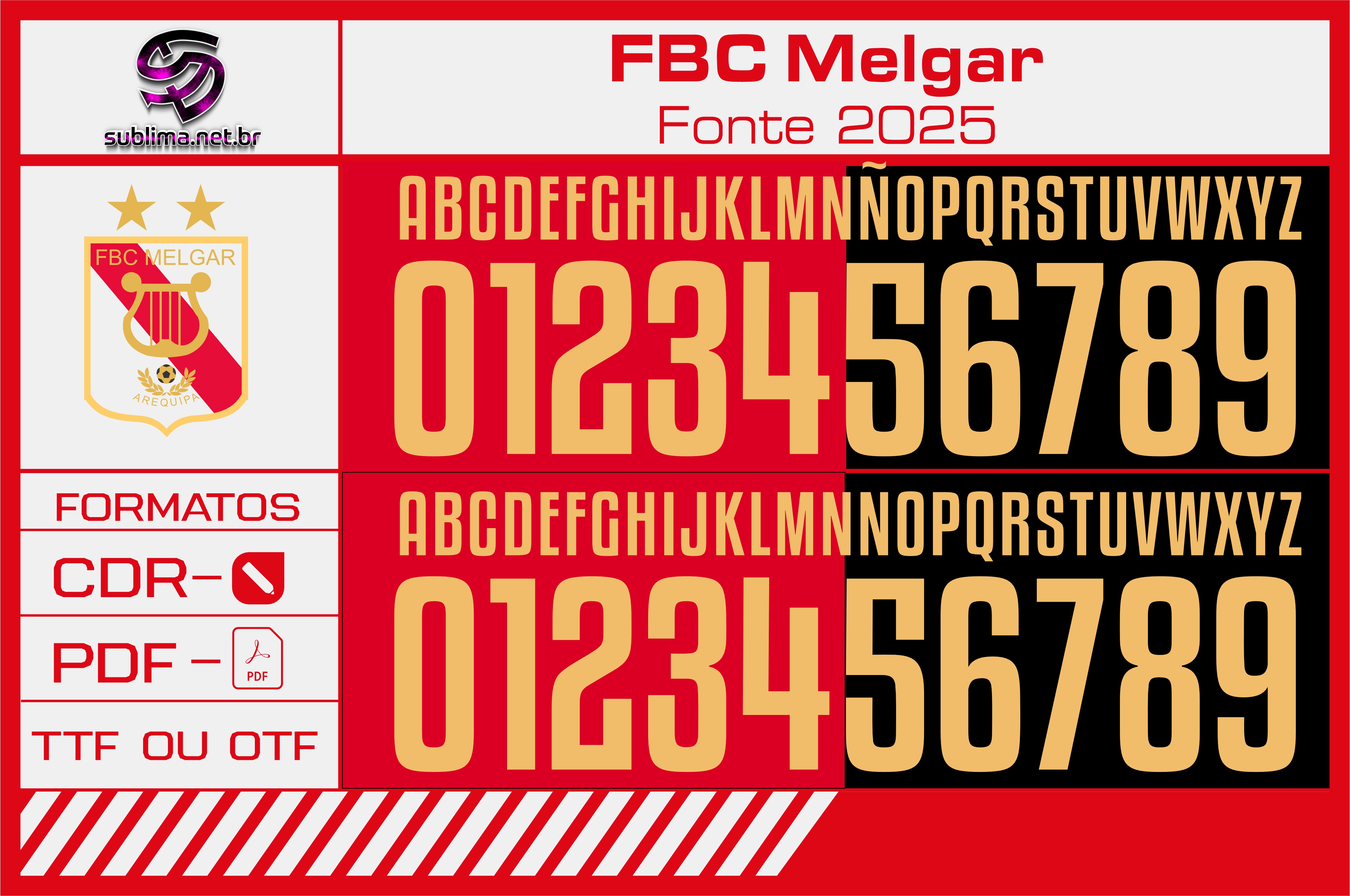 Fonte FBC Melgar 2025
