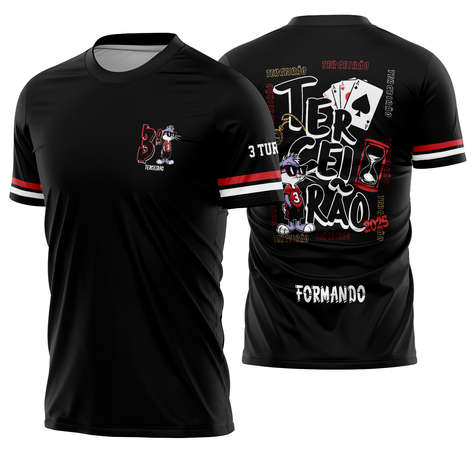 Arte vetor camisa Terceirão Pernalonga Mod-307