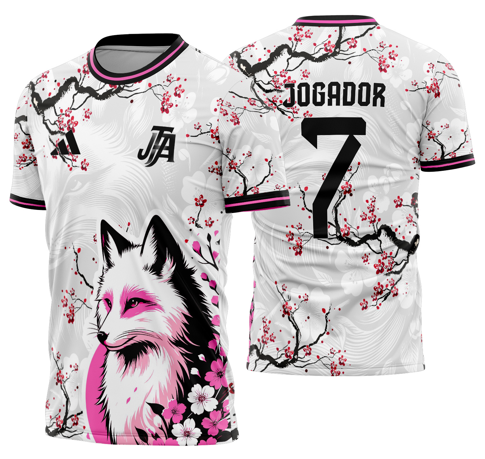 Arte vetor camisa Interclasse pato Raposa Mod-611