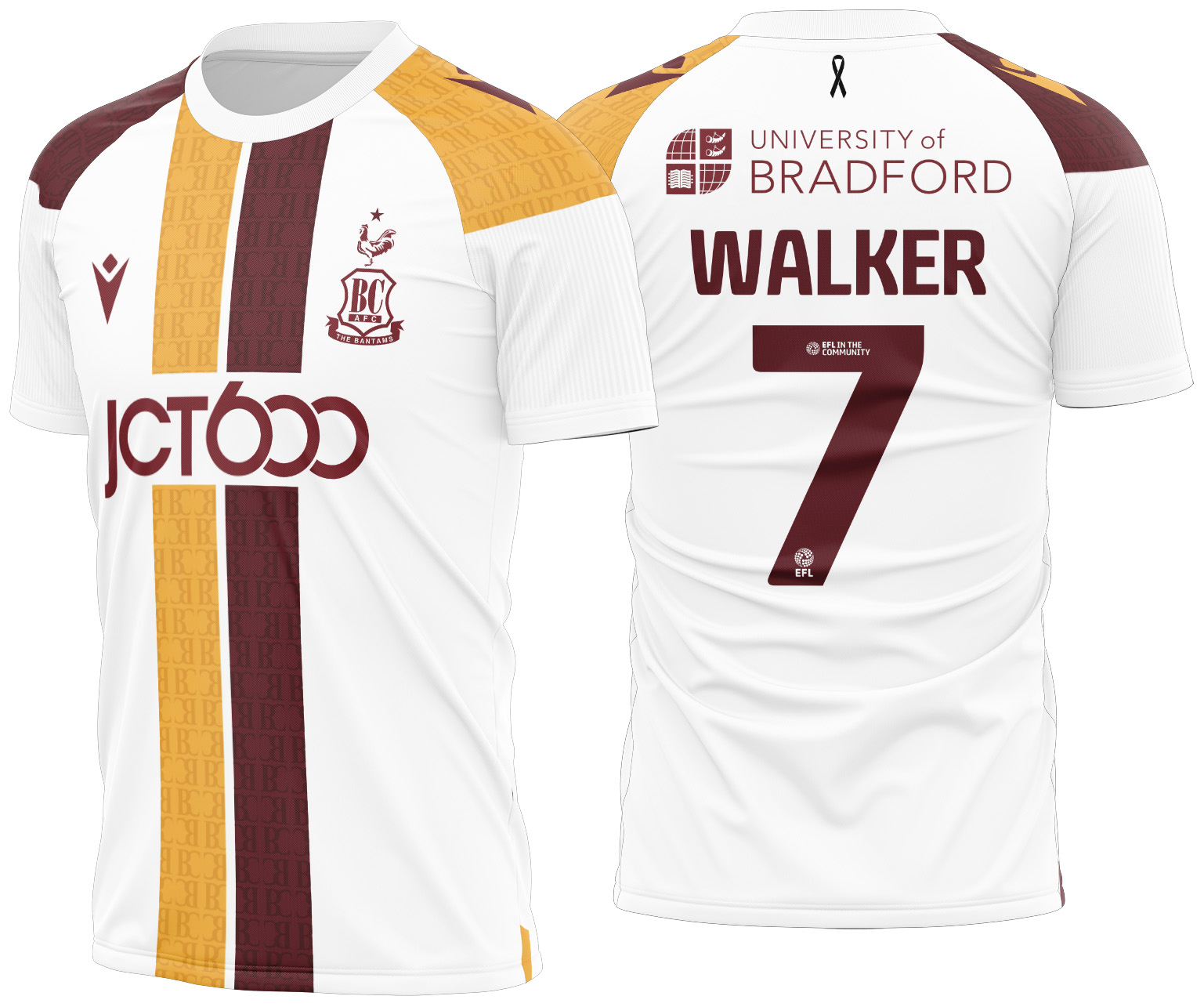 Arte vetor camisa Bradford City Visita 2024-2025