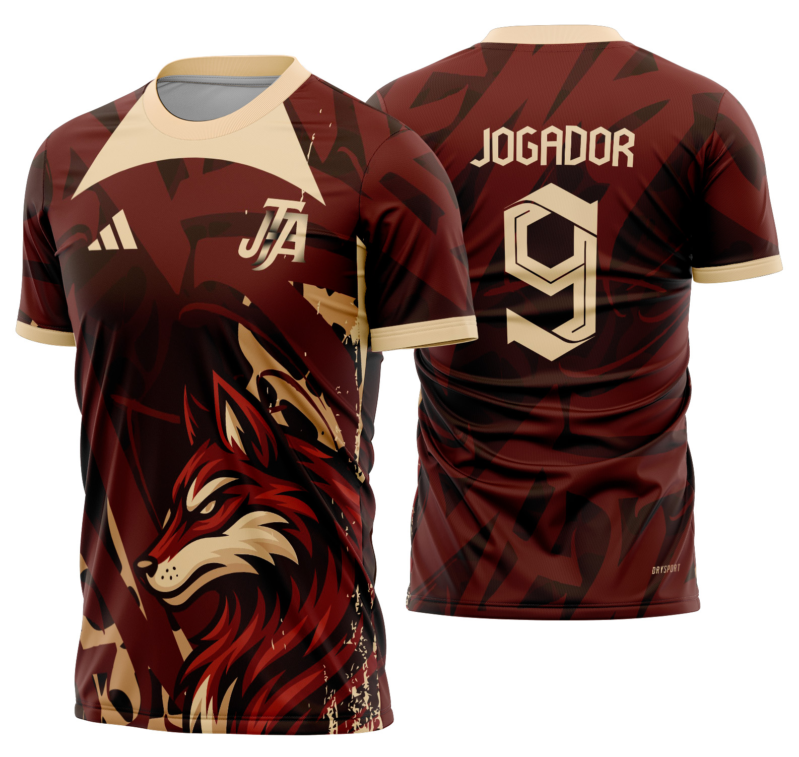 Arte vetor camisa Interclasse Raposa Mod-617