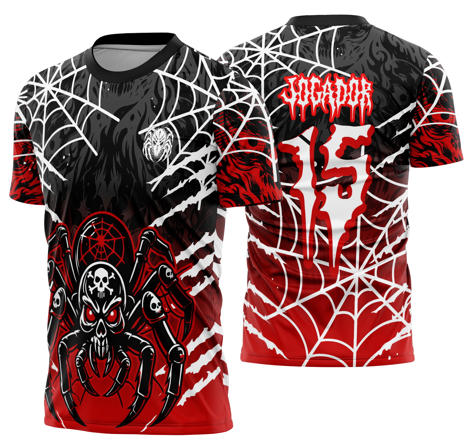 Arte Vetor Camisa Interclasse Aranha venenosa Mod-624