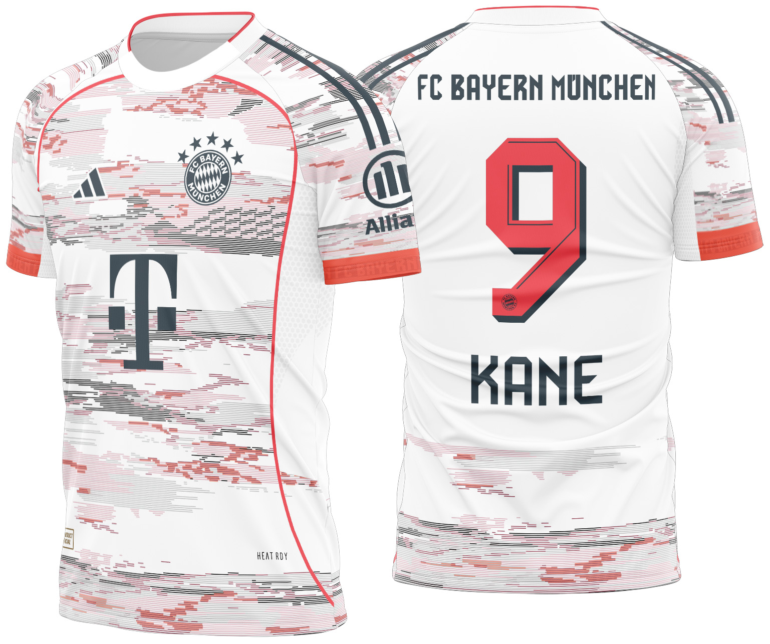 Arte vetor camisa Bayern Munchen Visita 2025-2026
