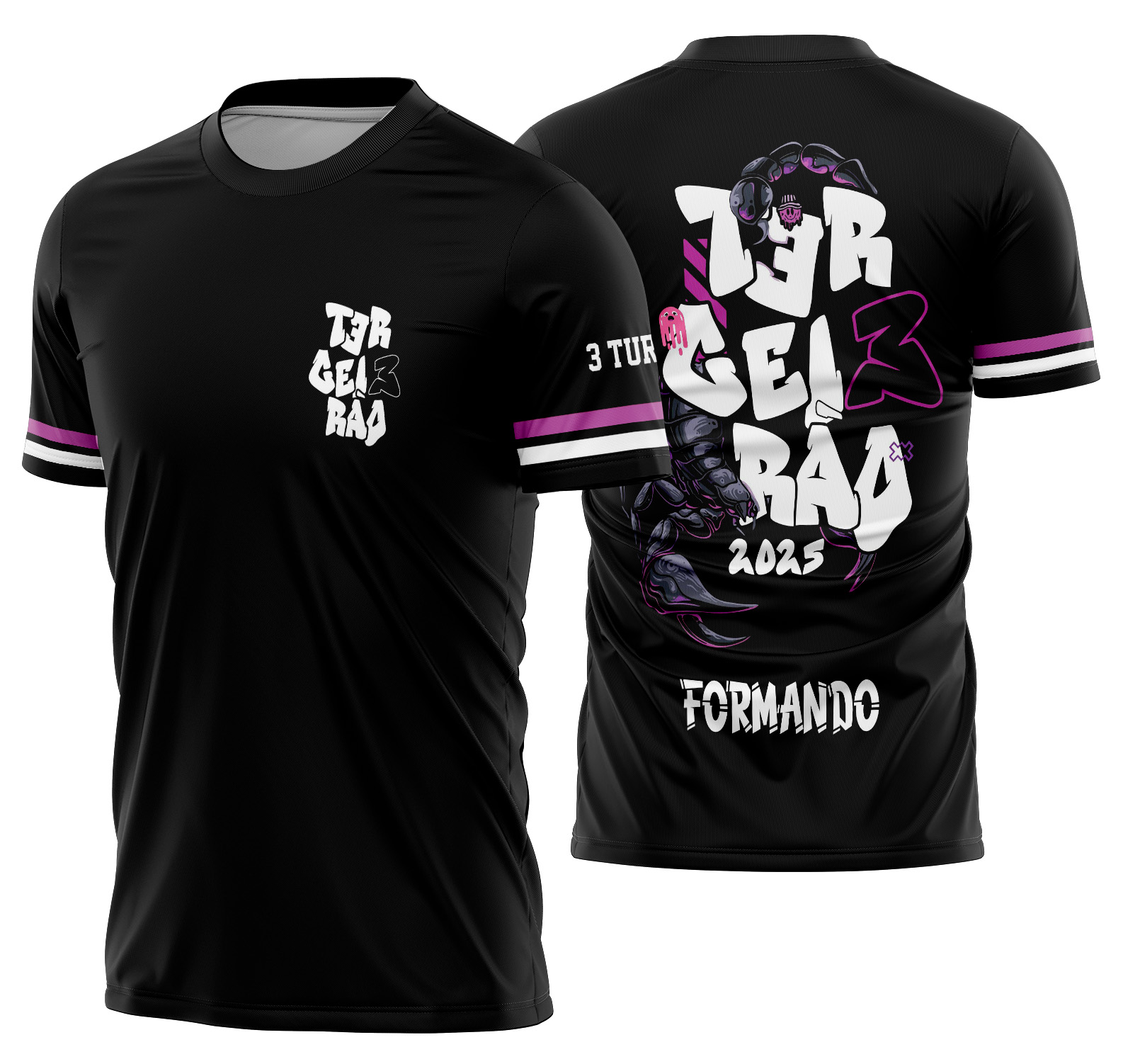 Arte Vetor Camisa Terceirão  Escorpião Mod-309