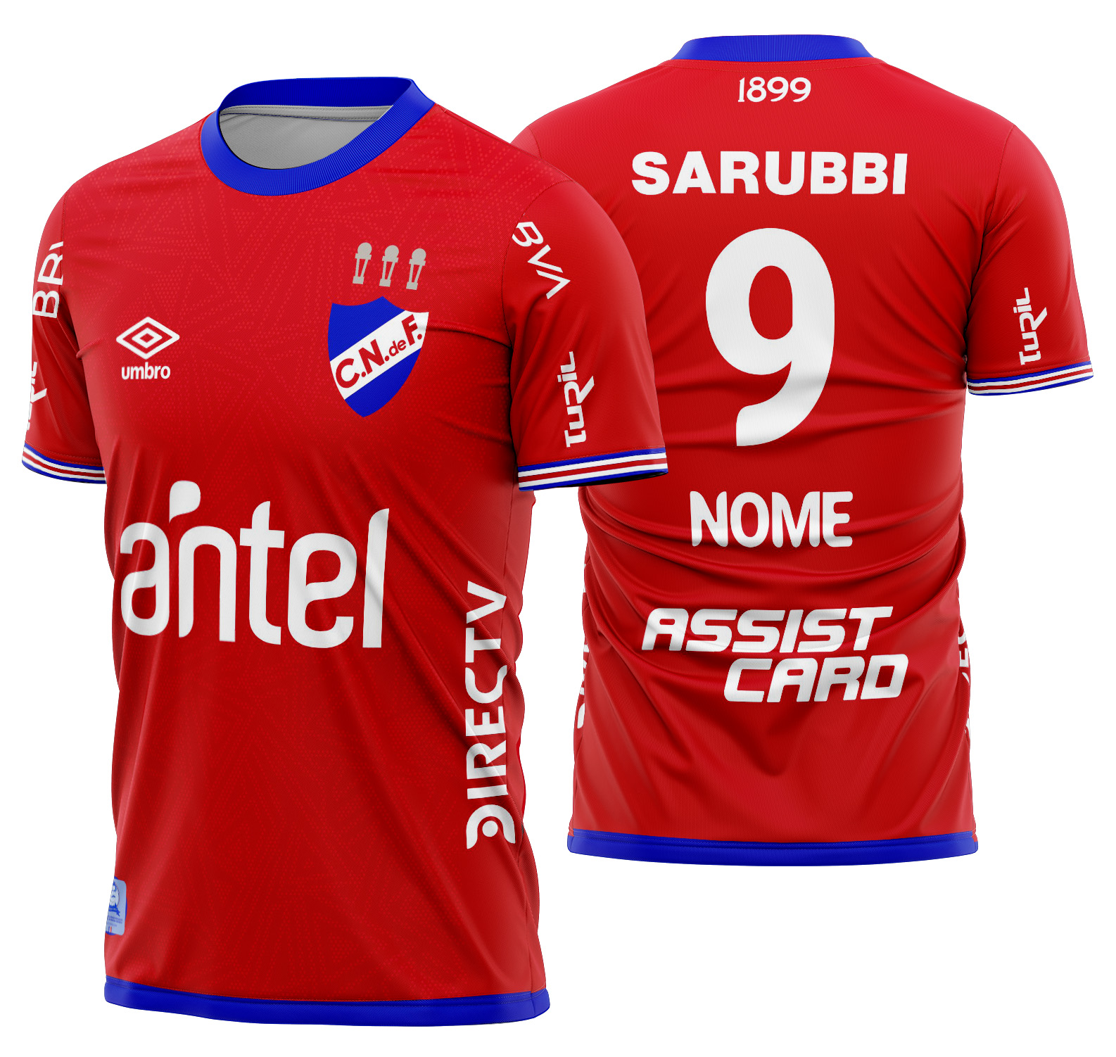 Arte Vetor Camisa Club Nacional Visita 2025