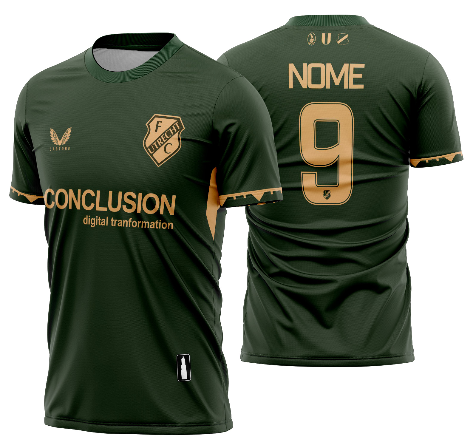 Arte Vetor Camisa FC Utrecht Visita 2025-2026