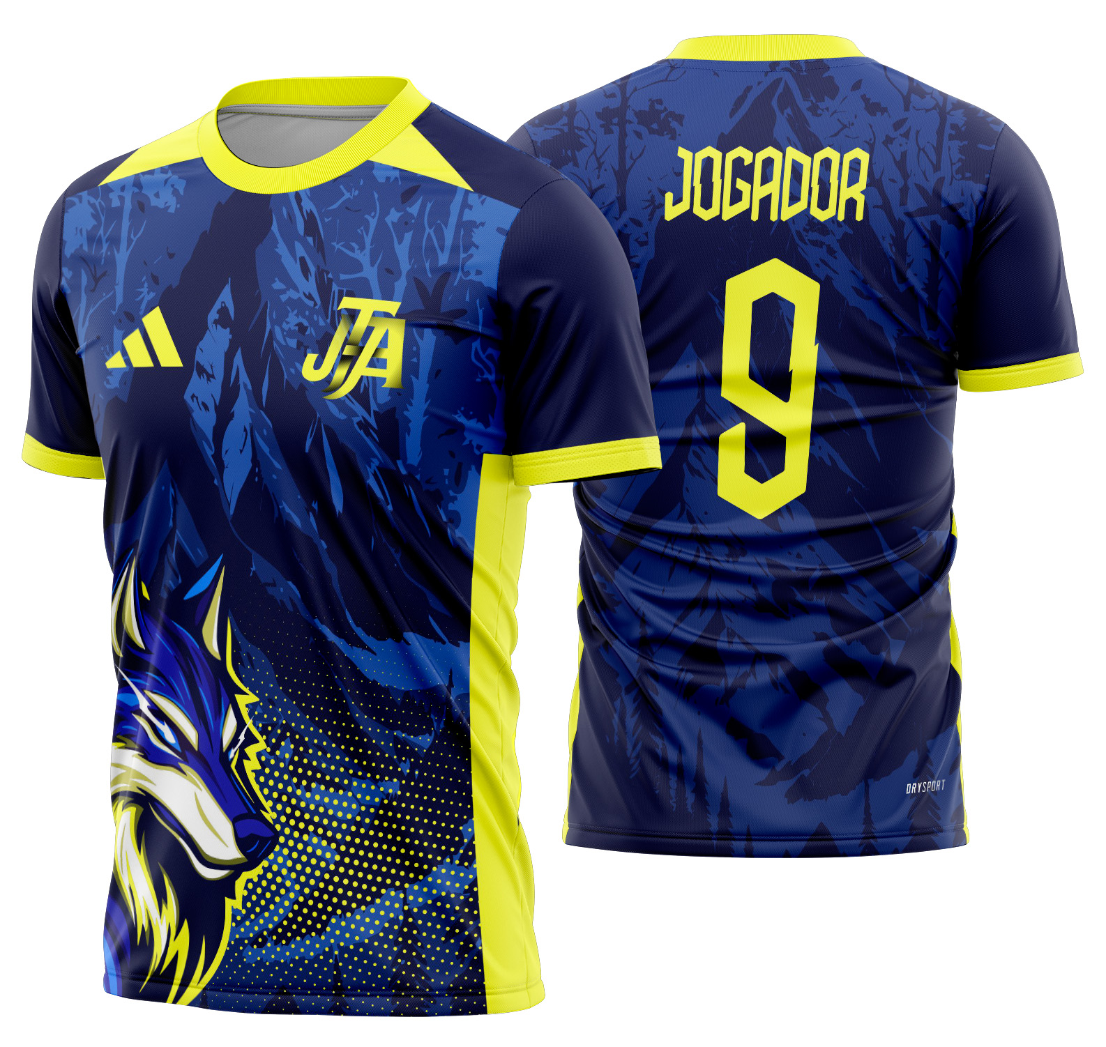 Arte Vetor Camisa Interclasse Lobo Mod-648