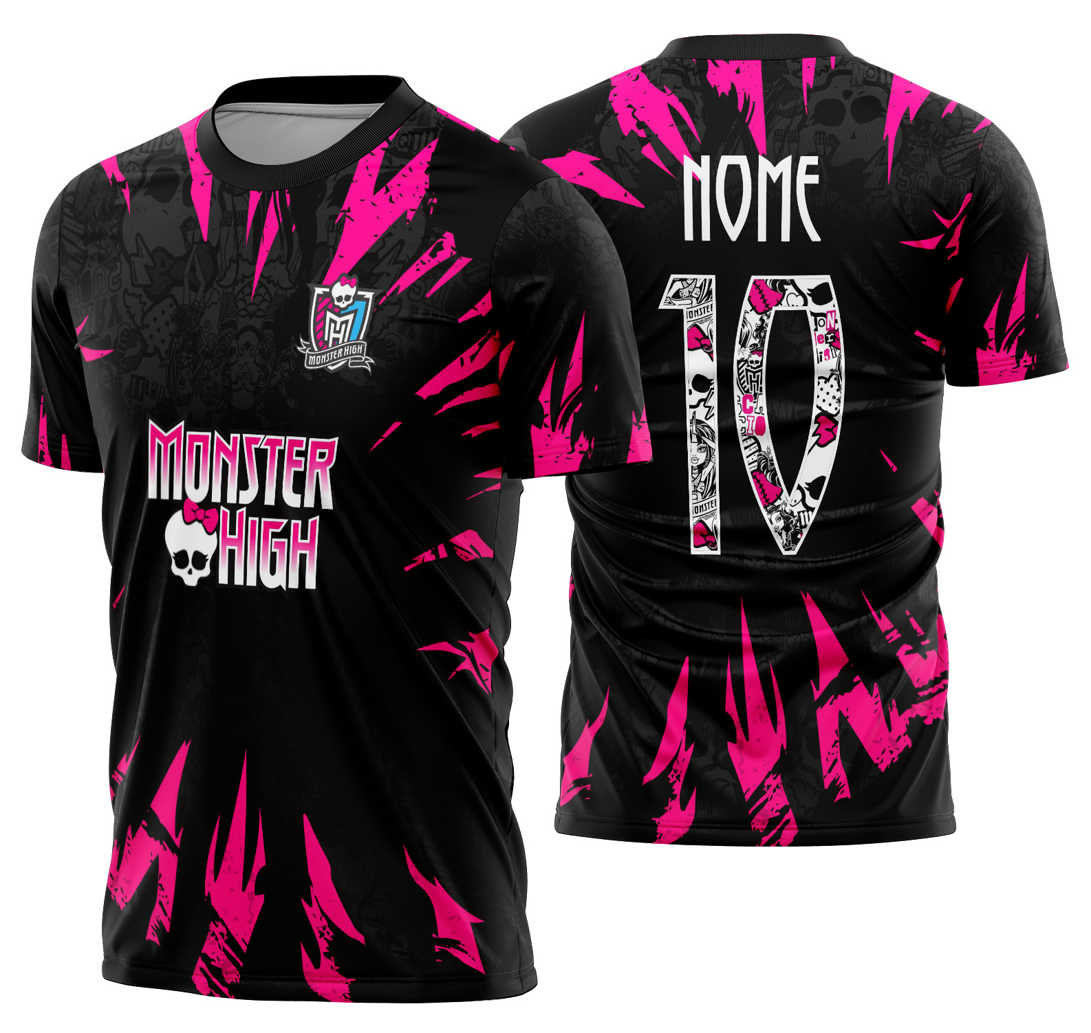 Arte Vetor Camisa Interclasse Monster high Mod-663