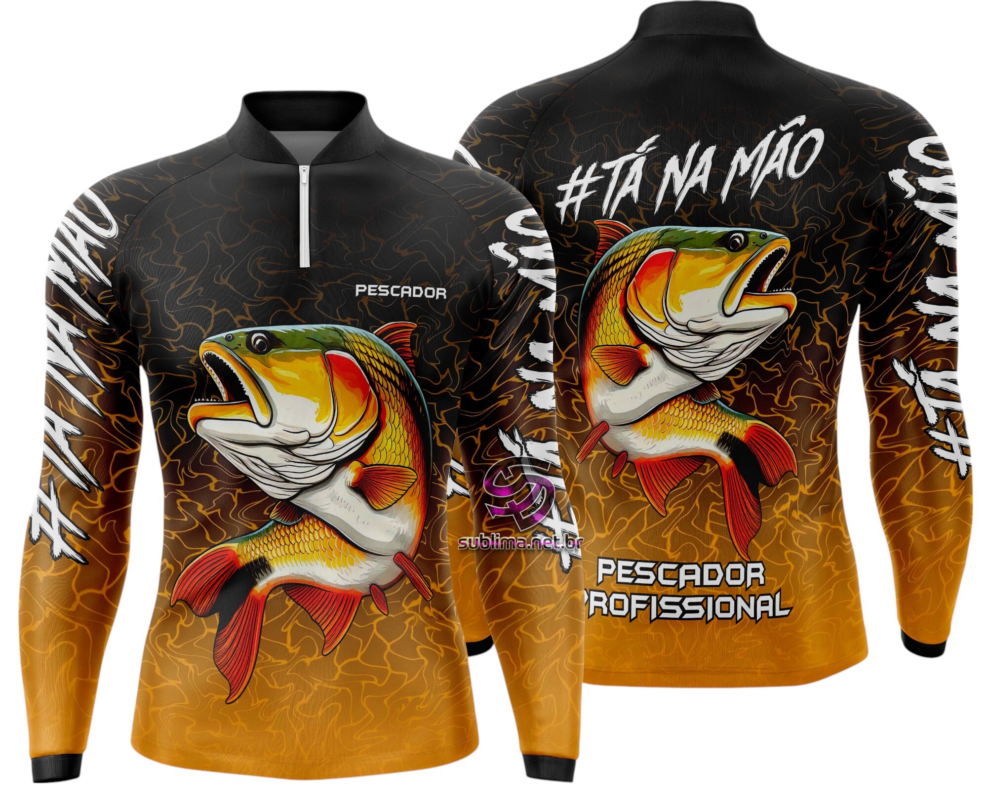 Arte Vetor Camisa Pesca-Mod-0077