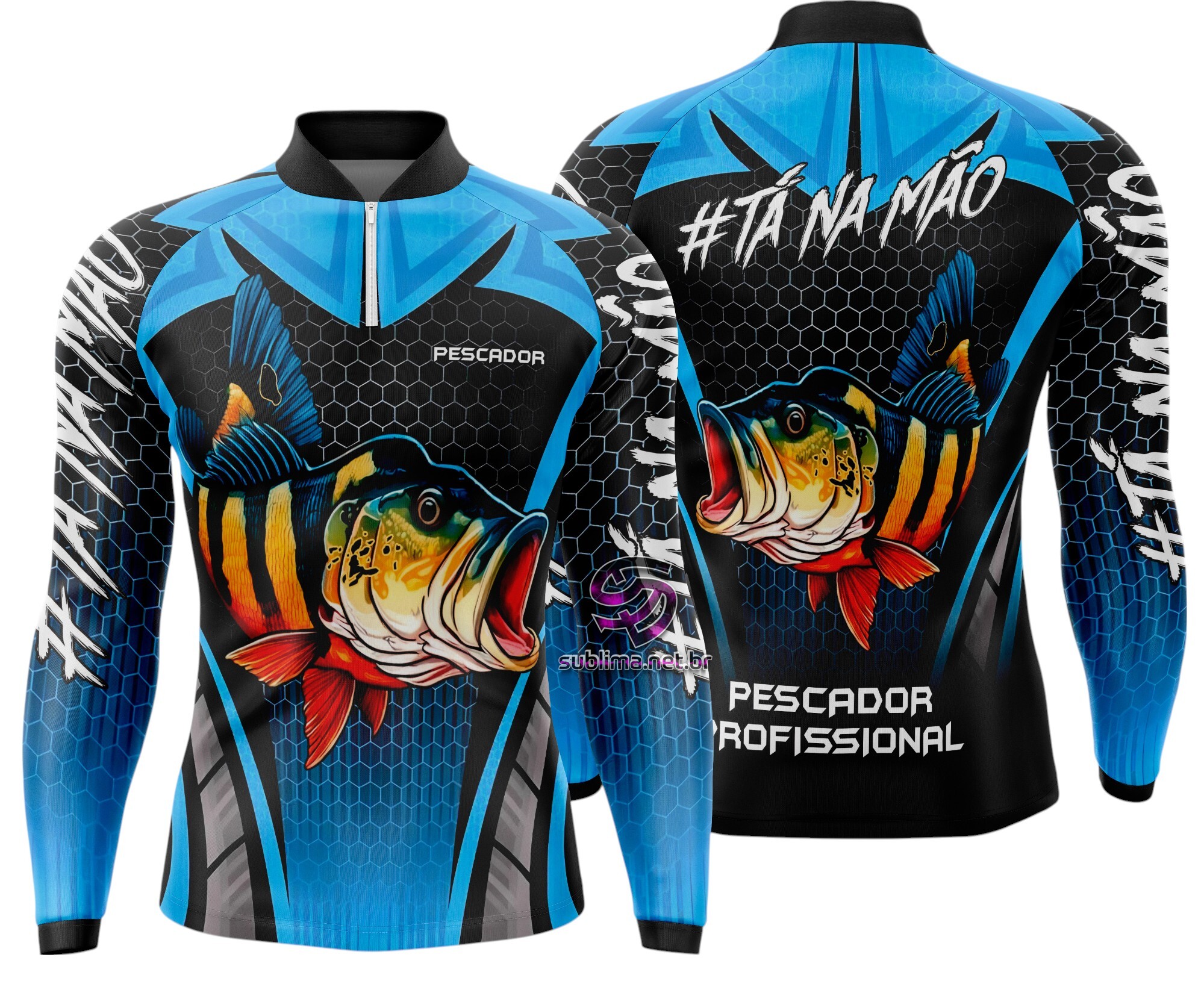 Arte Vetor Camisa Pesca-Mod-0090