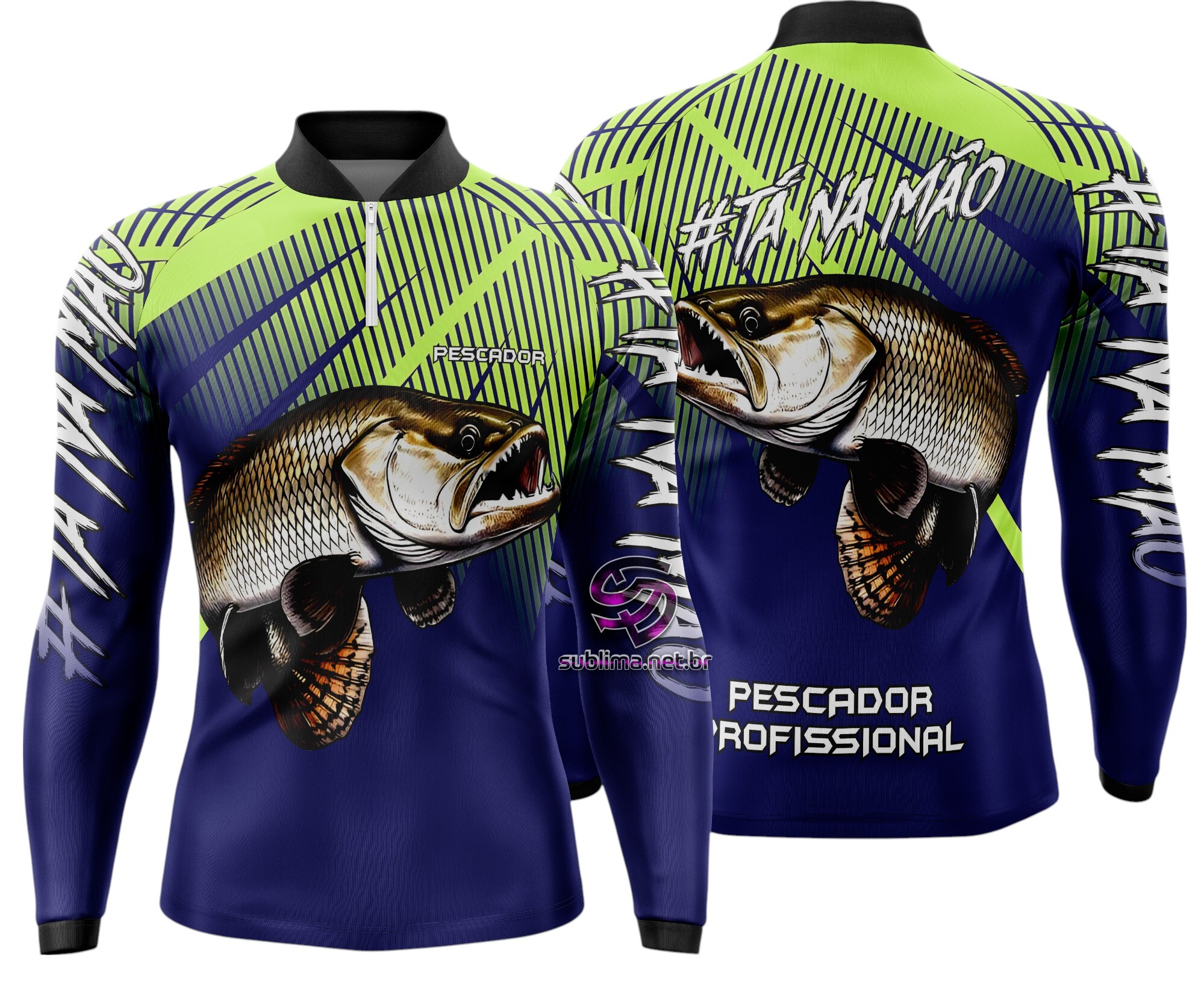 Arte Vetor Camisa Pesca-Mod-0101