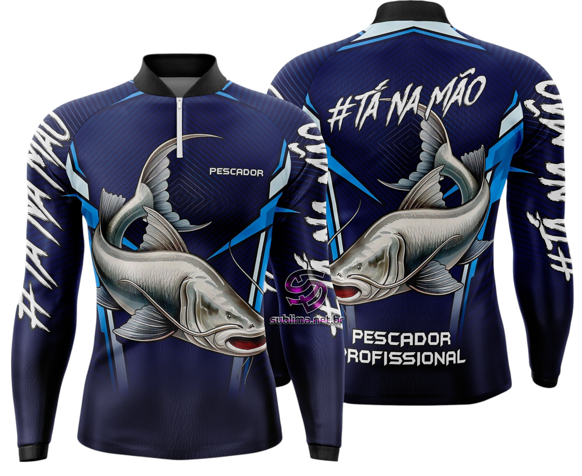 Arte Vetor Camisa Pesca-Mod-0109