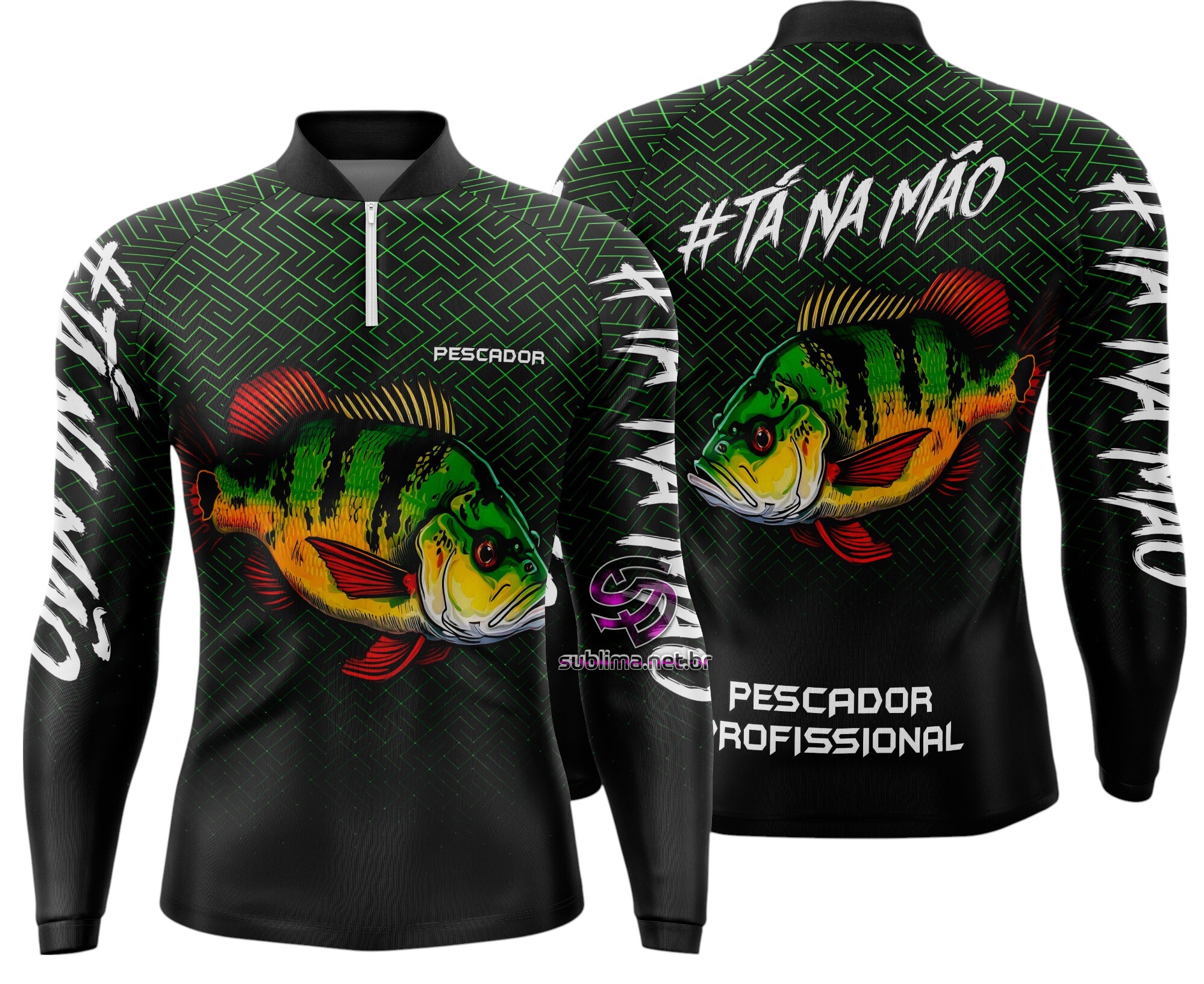 Arte Vetor Camisa Pesca-Mod-0114