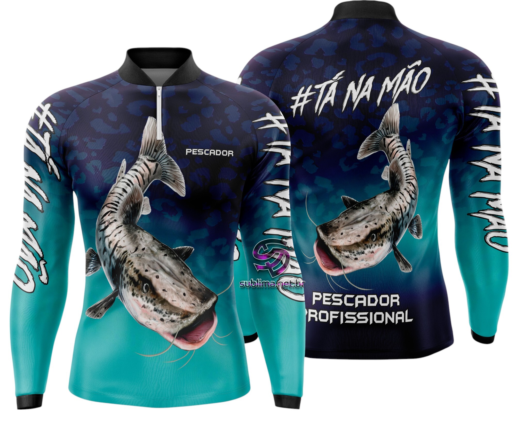 Arte Vetor Camisa Pesca-Mod-0115