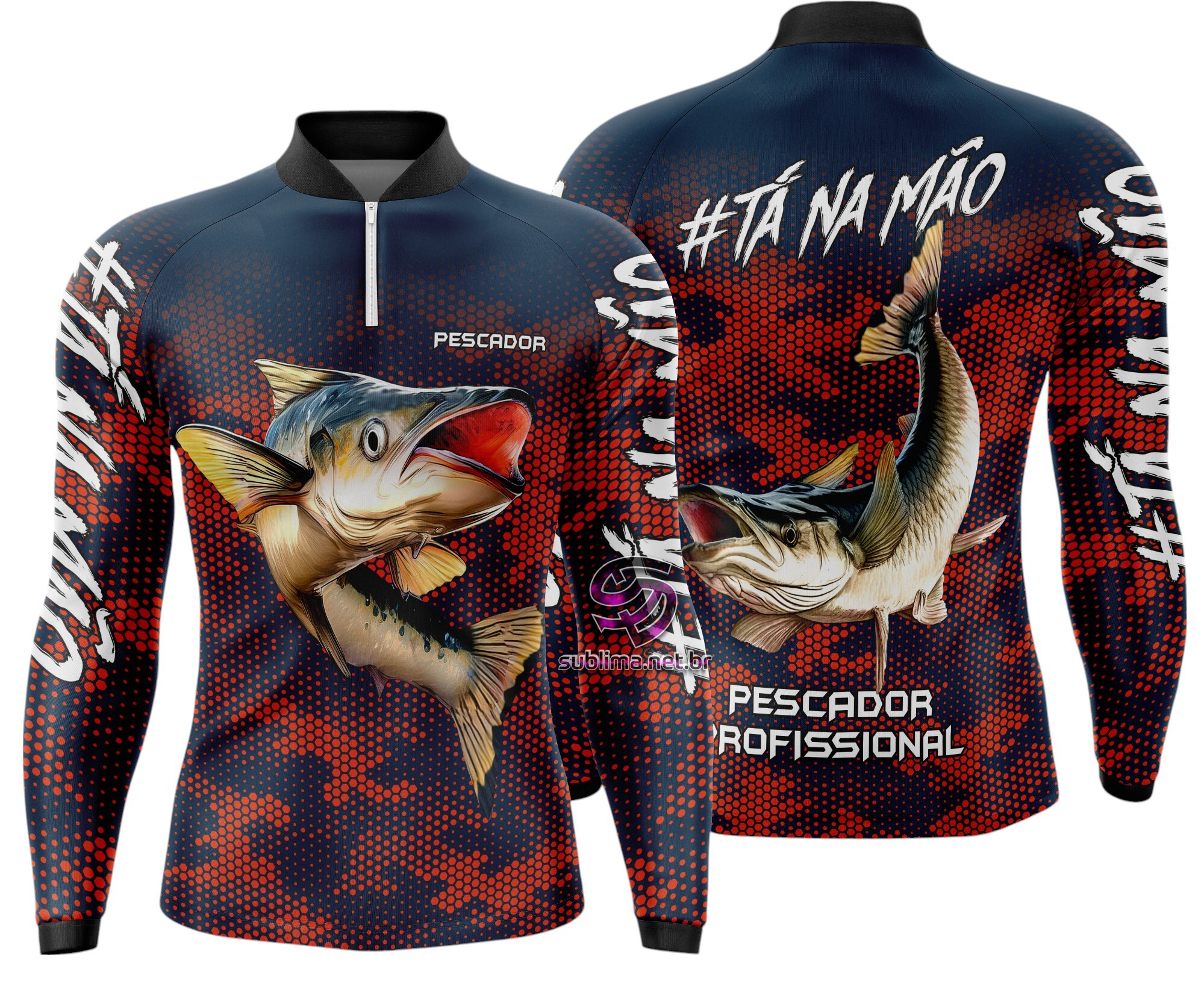 Arte Vetor Camisa Pesca-Mod-0116