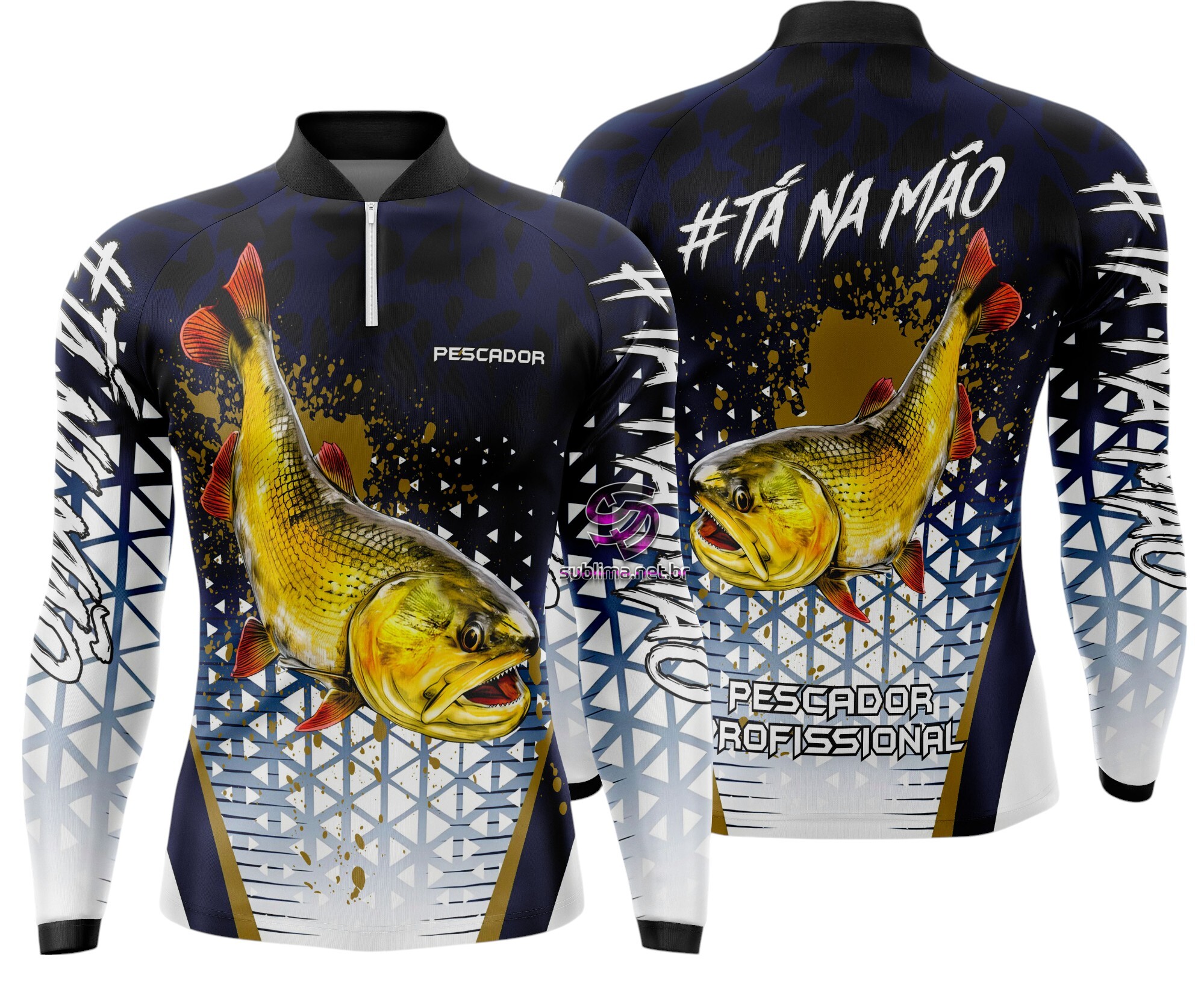 Arte Vetor Camisa Pesca-Mod-0120