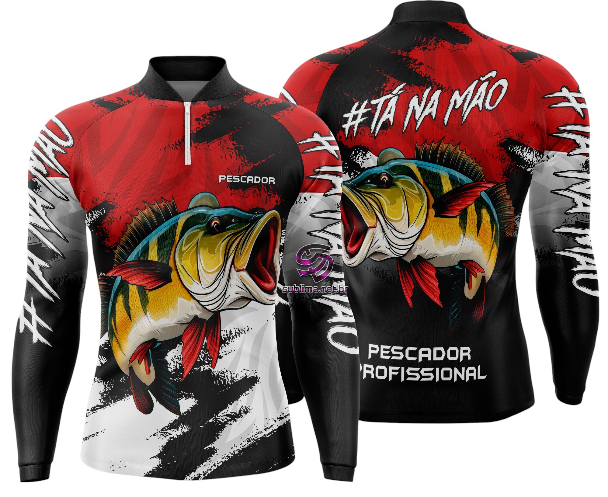 Arte Vetor Camisa Pesca-Mod-0127
