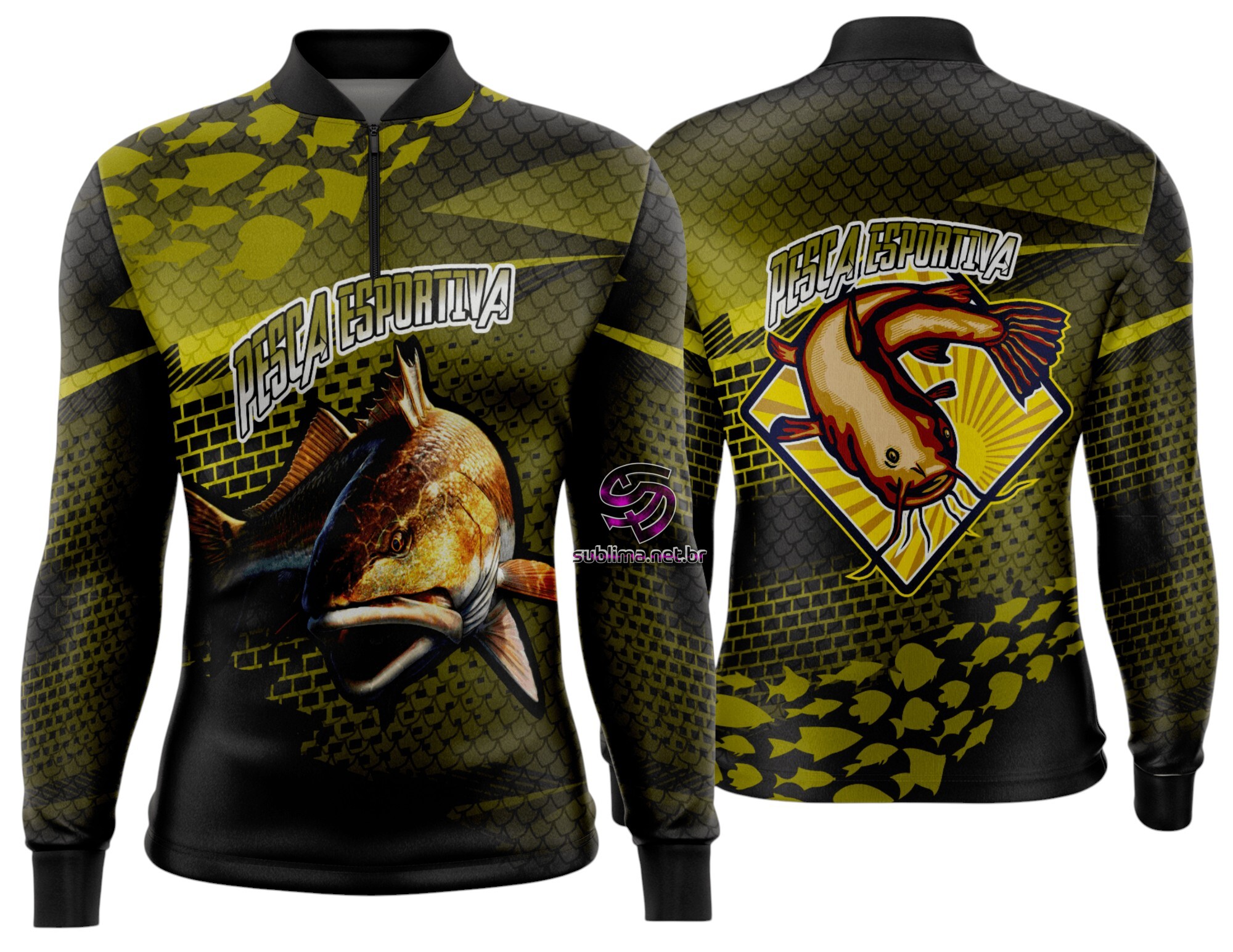 Arte Vetor Camisa Pesca-Mod-0177