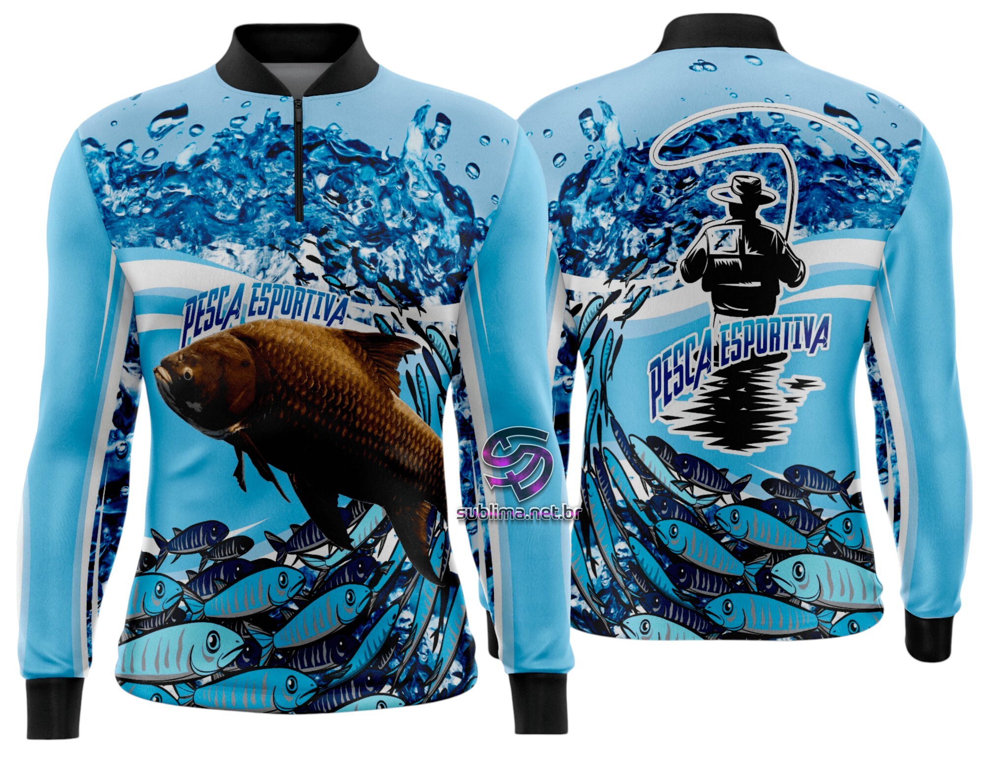 Arte Vetor Camisa Pesca-Mod-0188